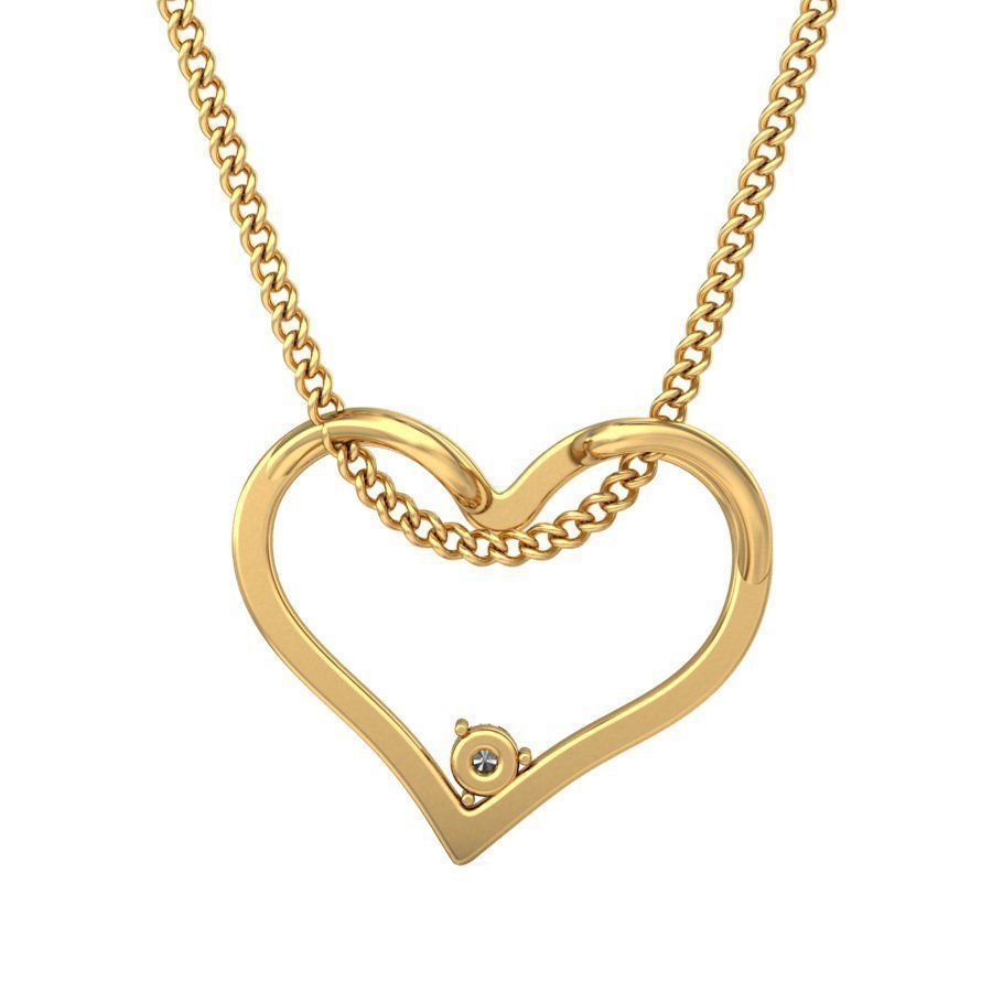 Women Pendant 3D print model_2