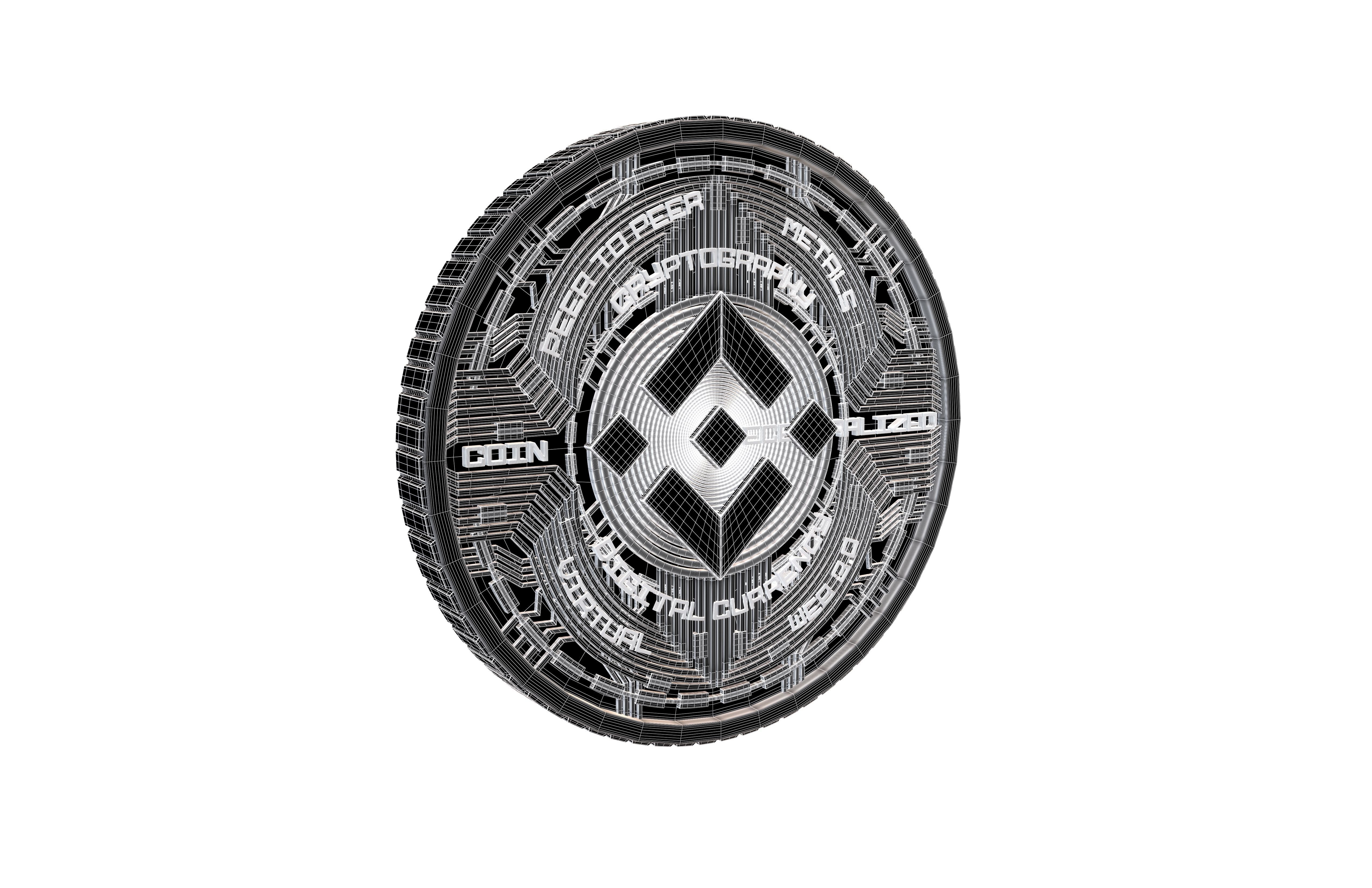 Binance Coin v5 006 3D model_9