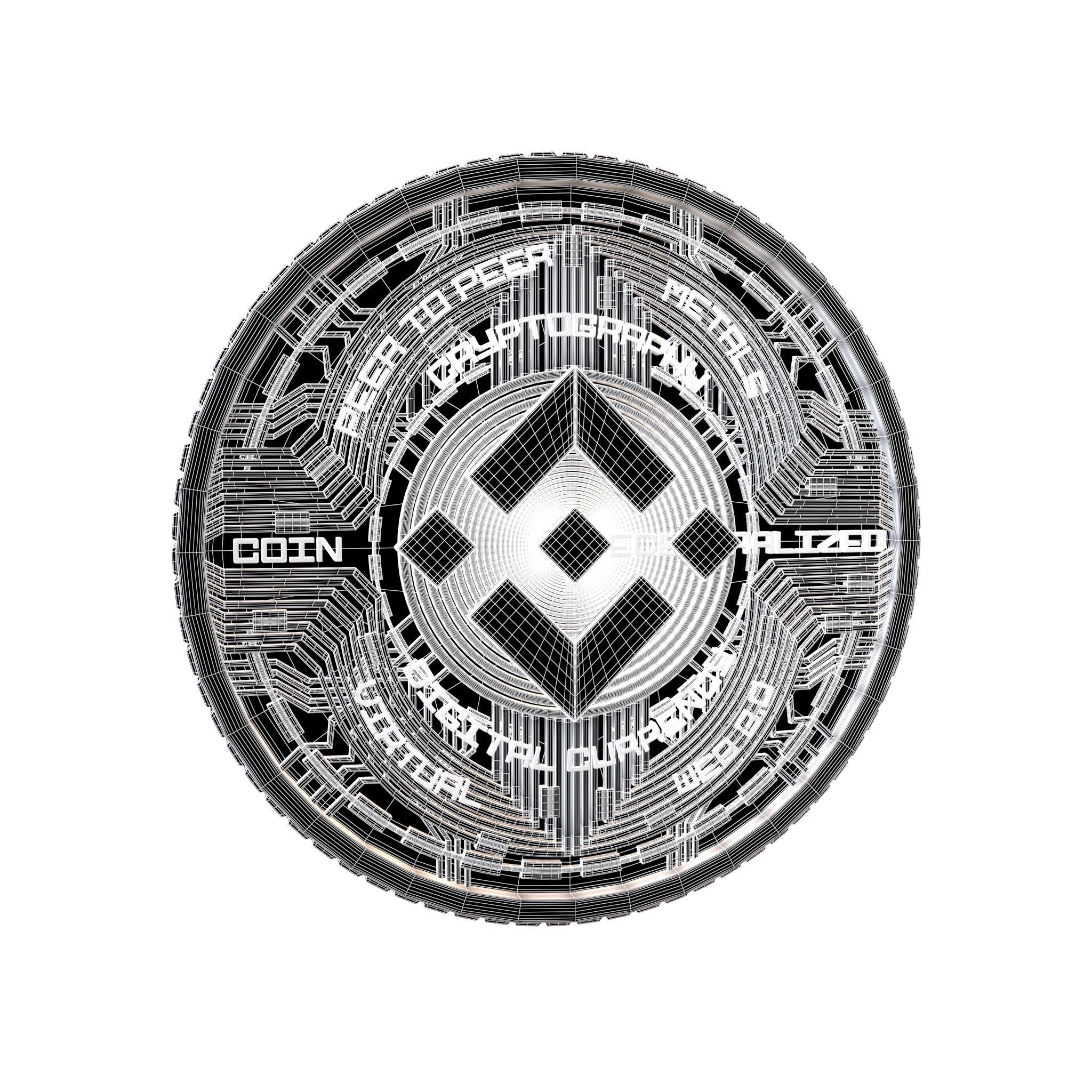 Binance Coin v5 006 3D model_8