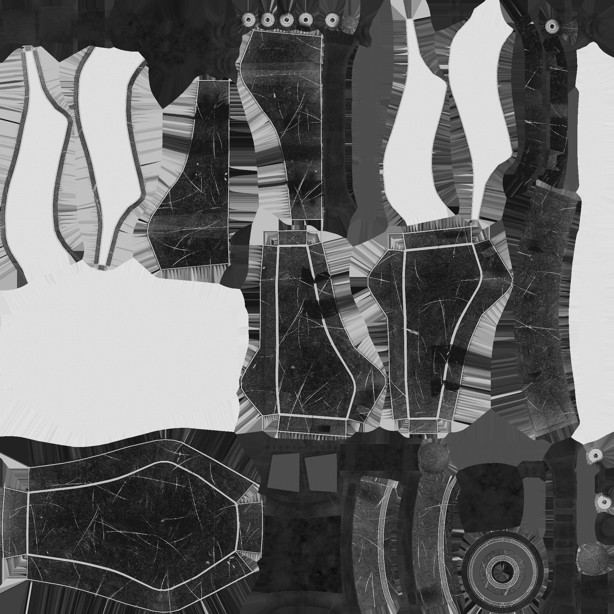 SciFi Backpack B01 Black Copper - Fashion Character Design Low-poly 3D model_25