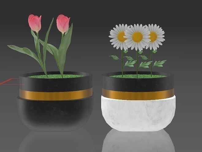 Hello  design flower pot models 3D model