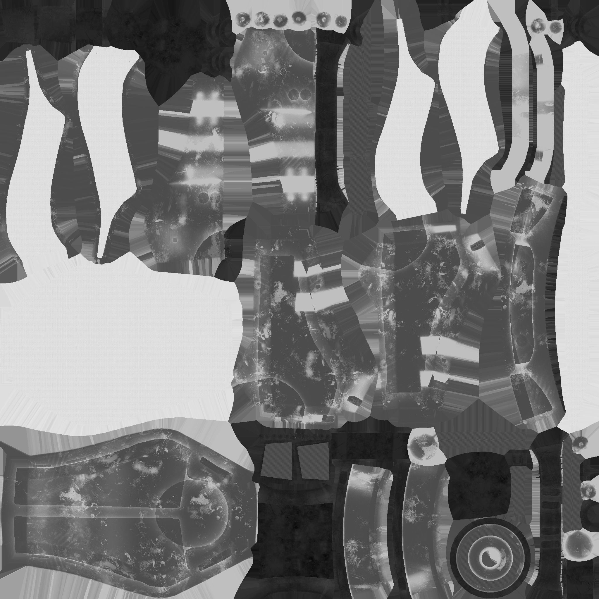 SciFi Backpack B03 Yellow Black - Fashion Character Design Low-poly 3D model_25