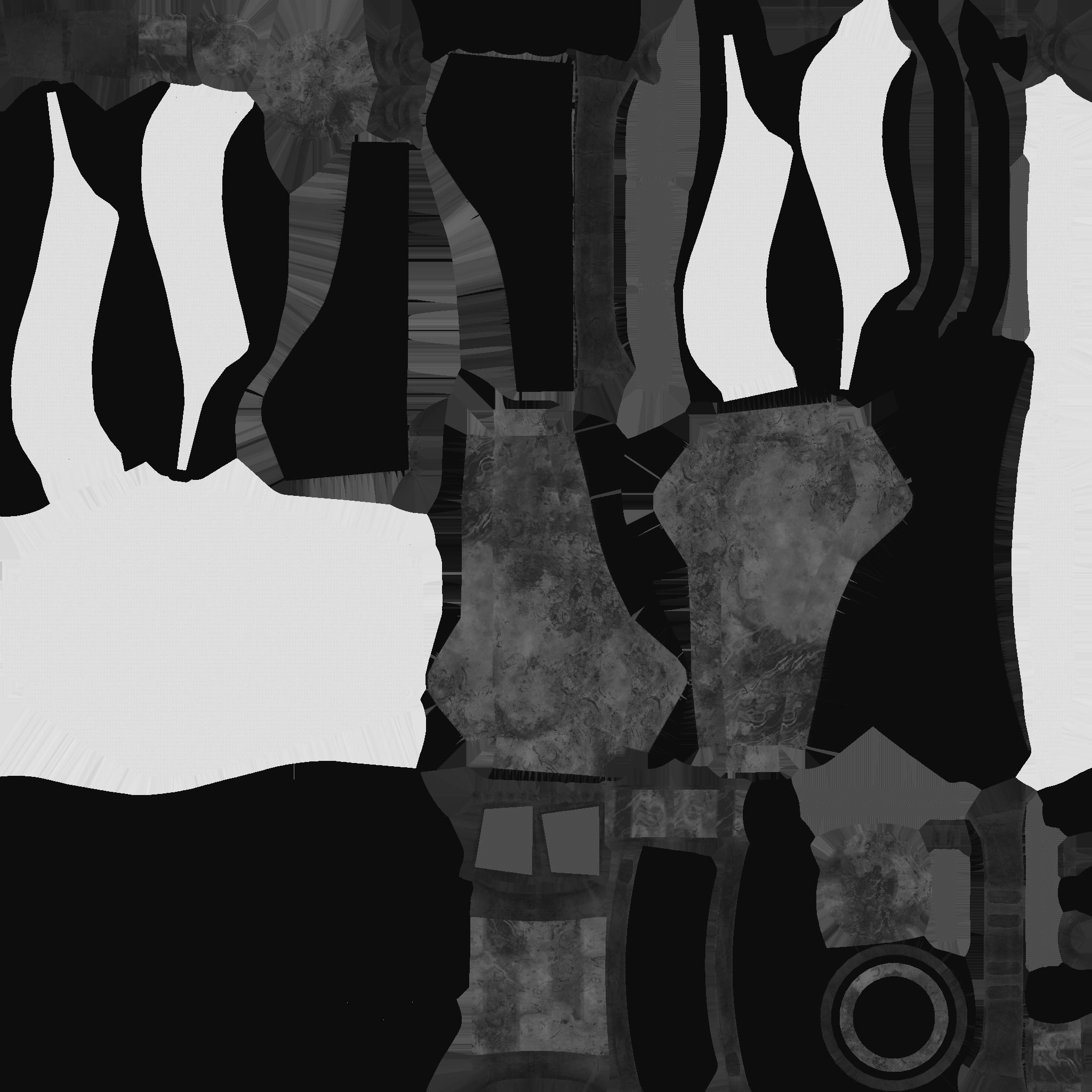 SciFi Backpack B04 White Blue - Fashion Character Design Low-poly 3D model_25