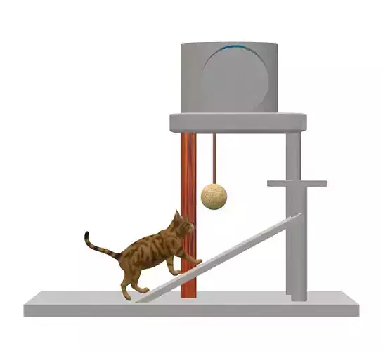 cat house 3D print model