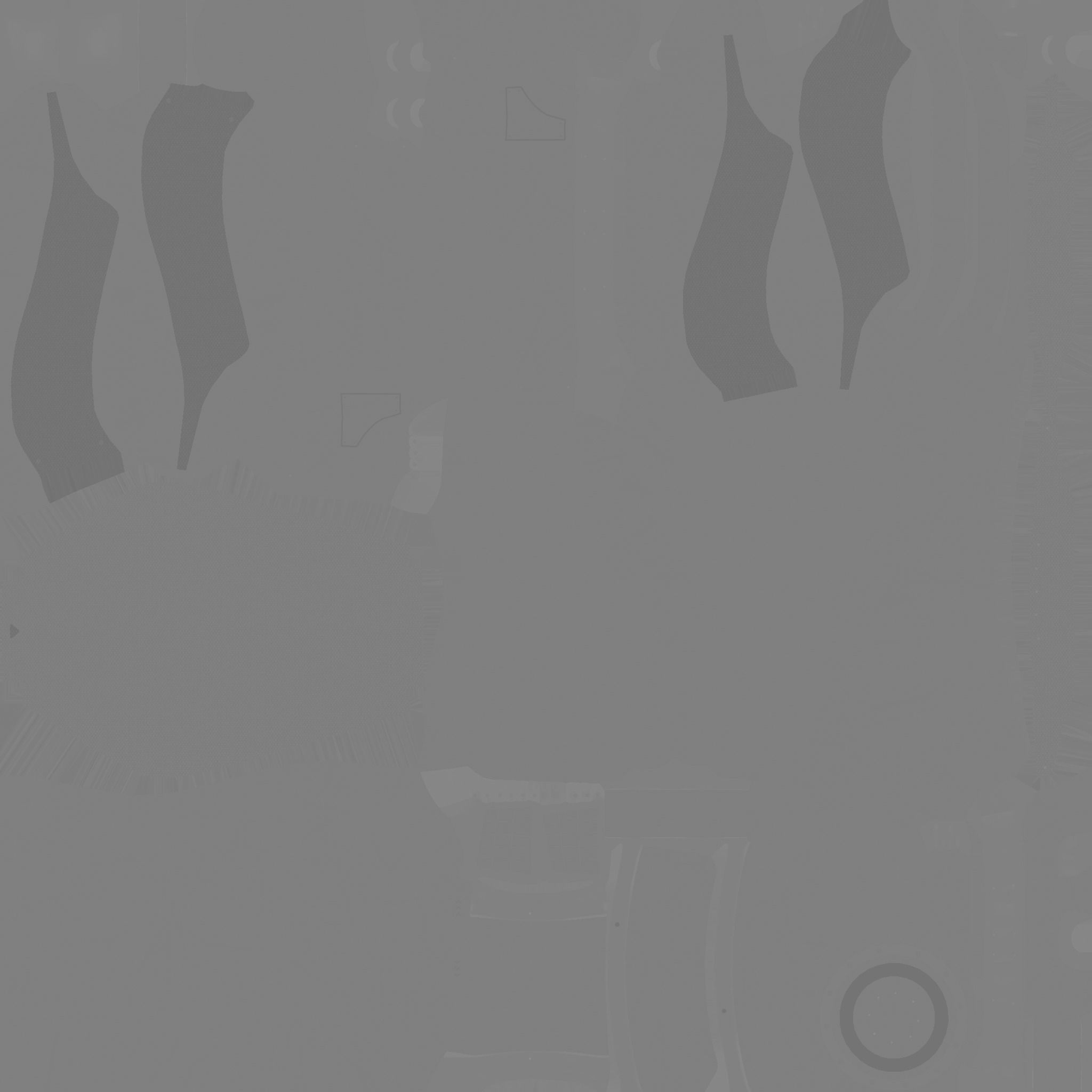 SciFi Backpack B05 White Gold - Fashion Character Design Low-poly 3D model_22