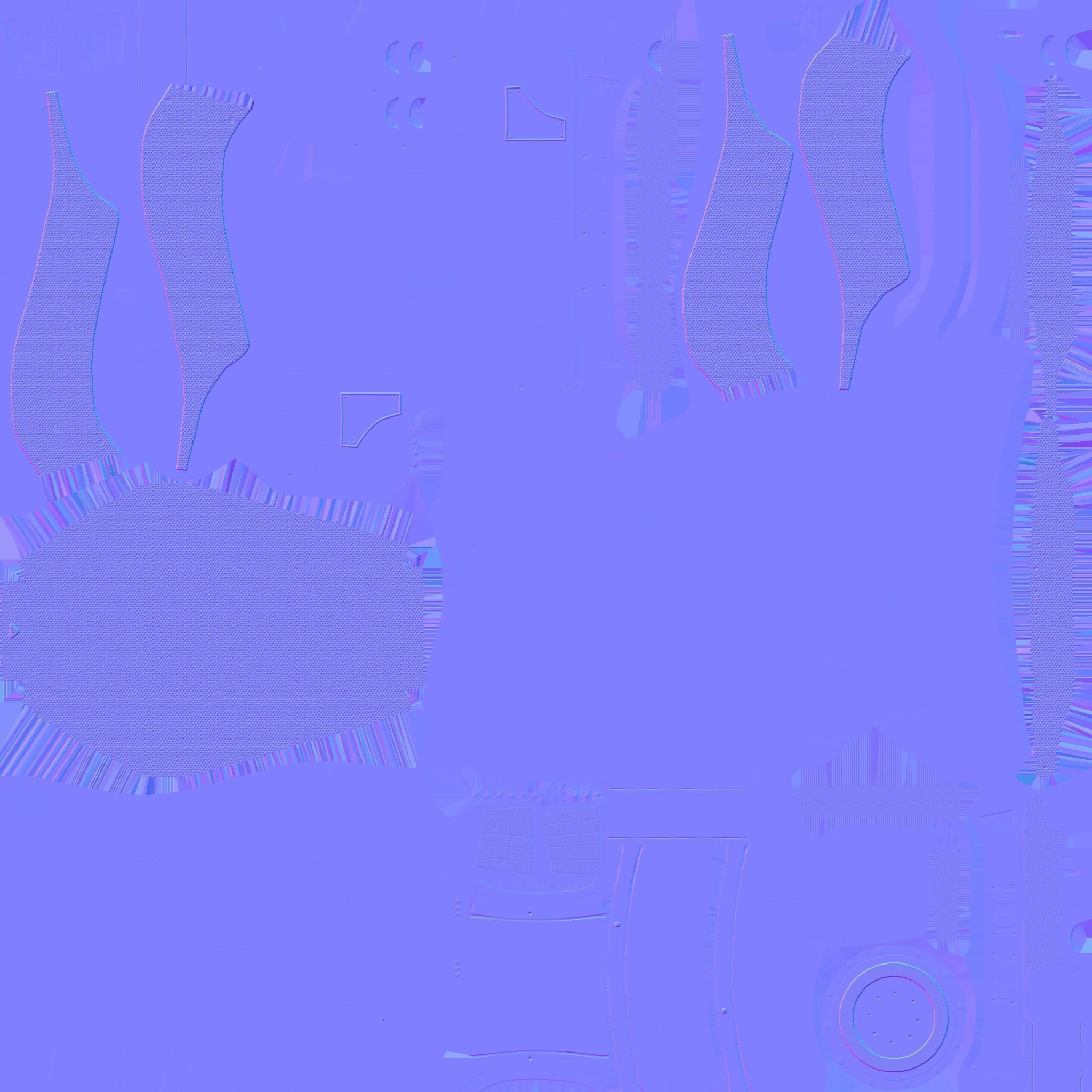 SciFi Backpack B05 White Gold - Fashion Character Design Low-poly 3D model_24