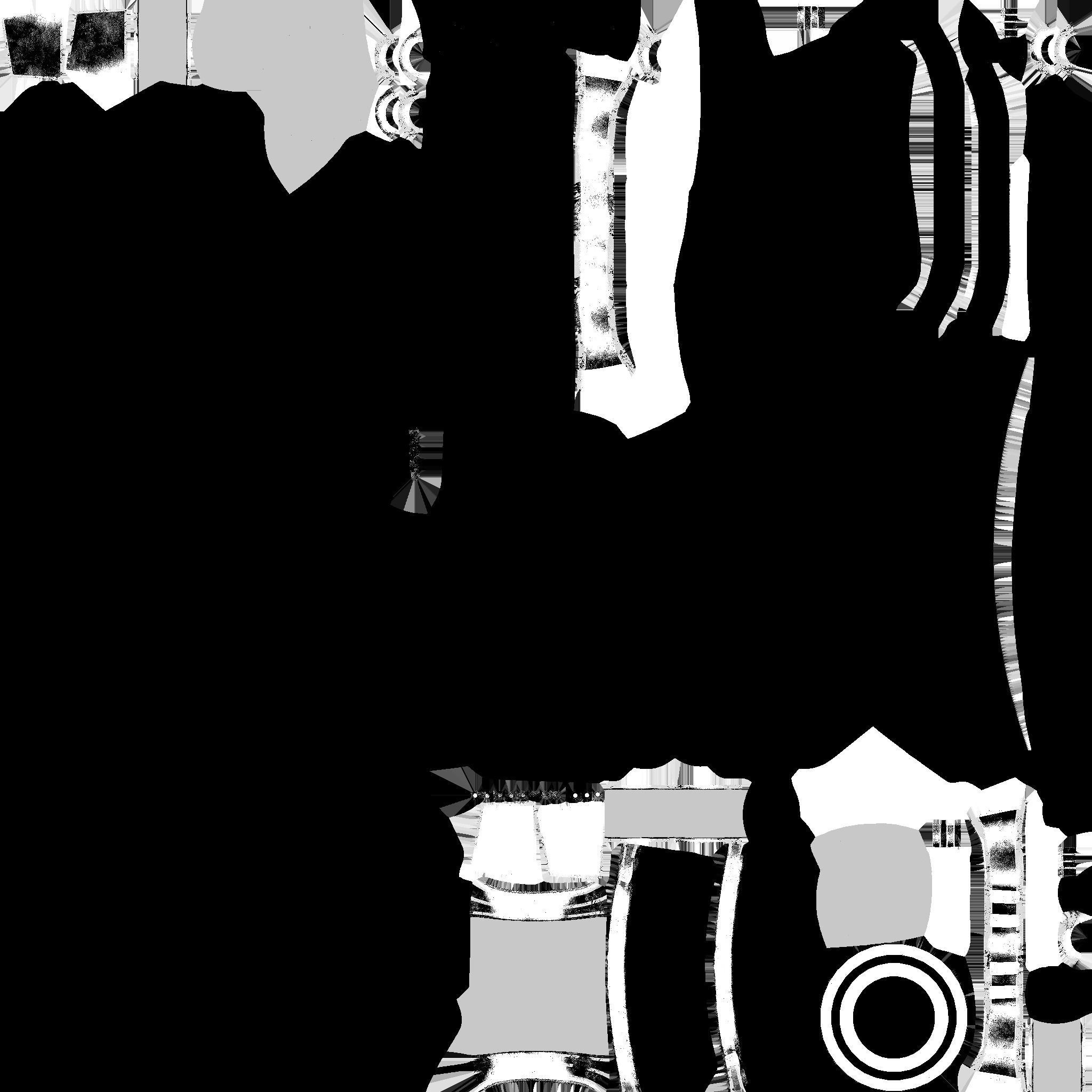 SciFi Backpack B06 White Bronze - Fashion Character Design Low-poly 3D model_23