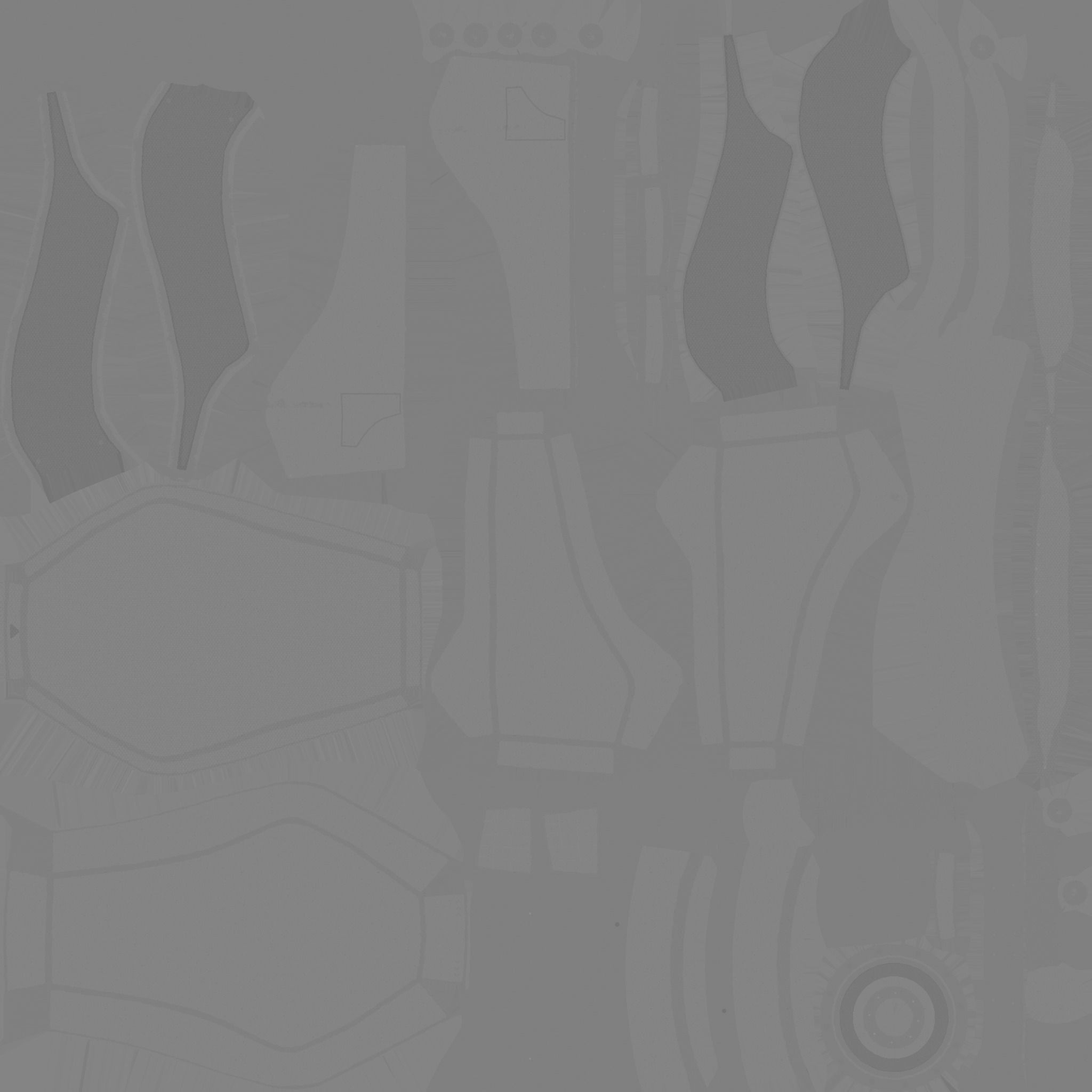 SciFi Backpack B07 Red - Fashion Character Design Low-poly 3D model_22