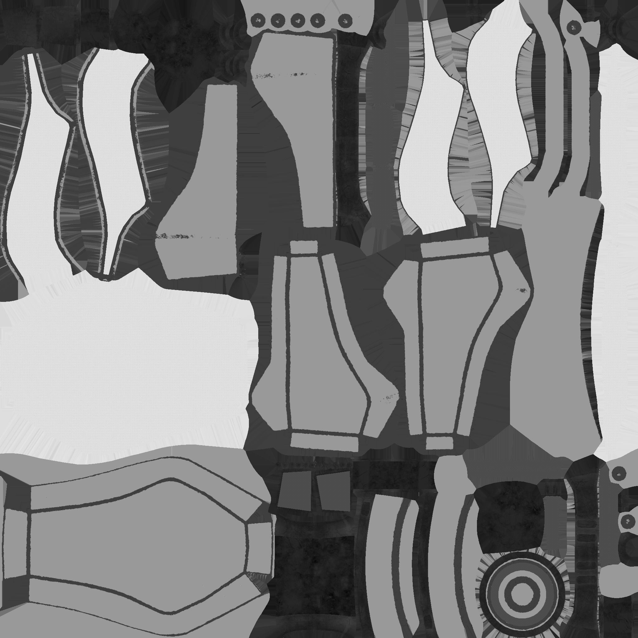 SciFi Backpack B07 Red - Fashion Character Design Low-poly 3D model_25