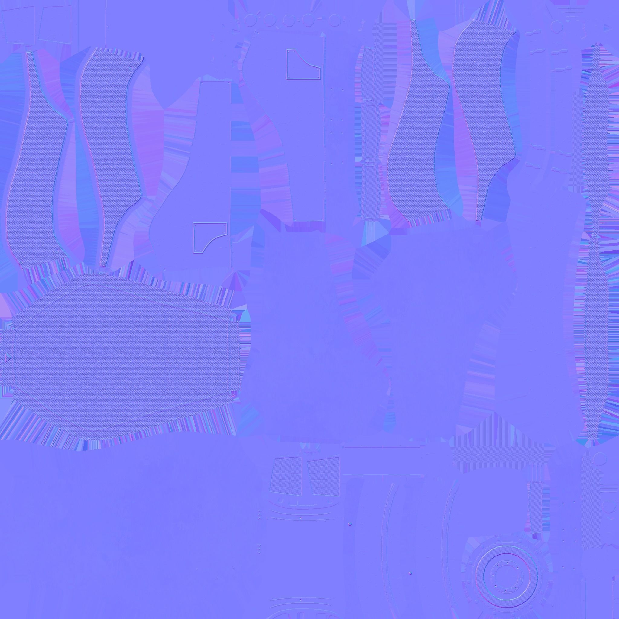 SciFi Backpack B08 Steel Bright - Fashion Character Design Low-poly 3D model_24