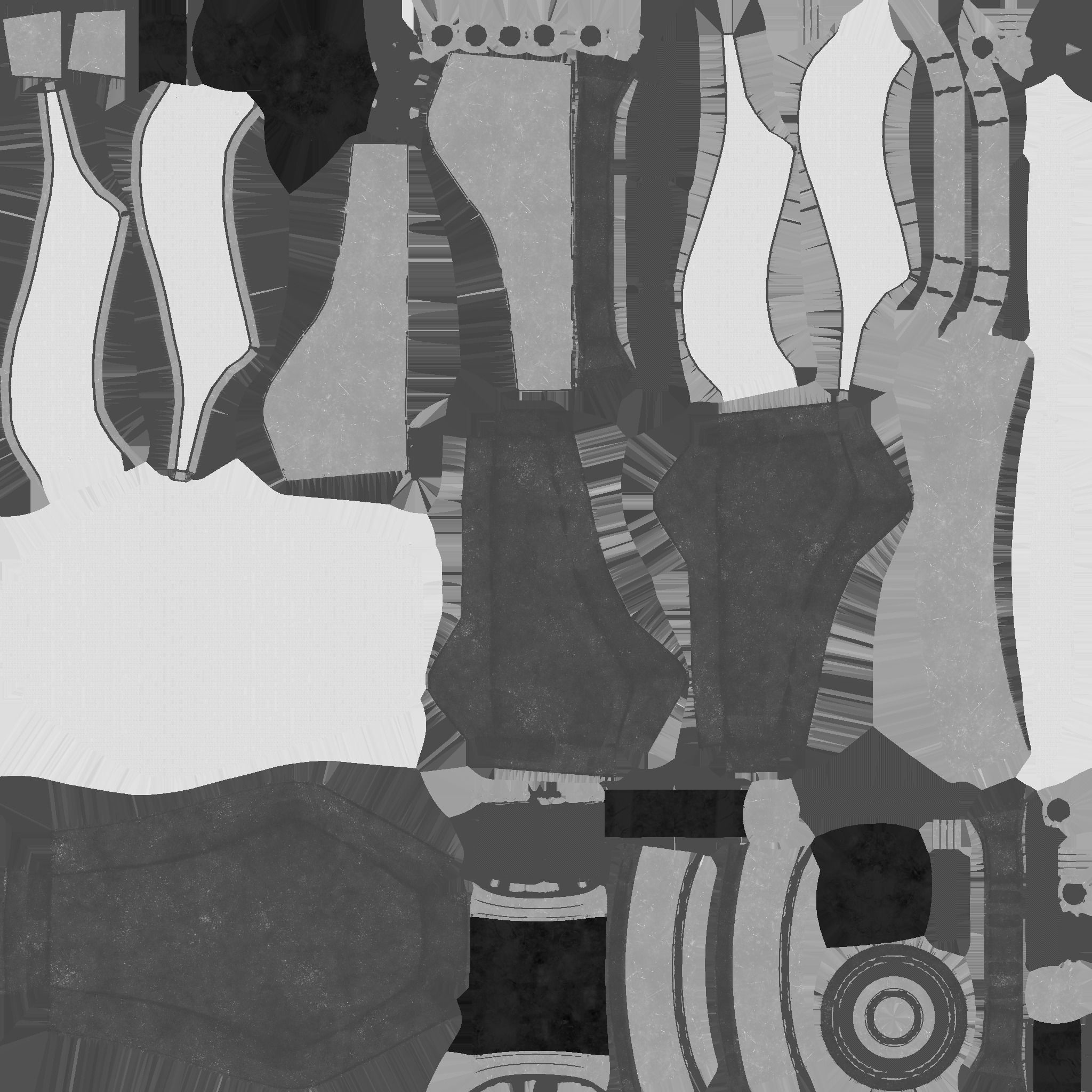 SciFi Backpack B08 Steel Bright - Fashion Character Design Low-poly 3D model_25