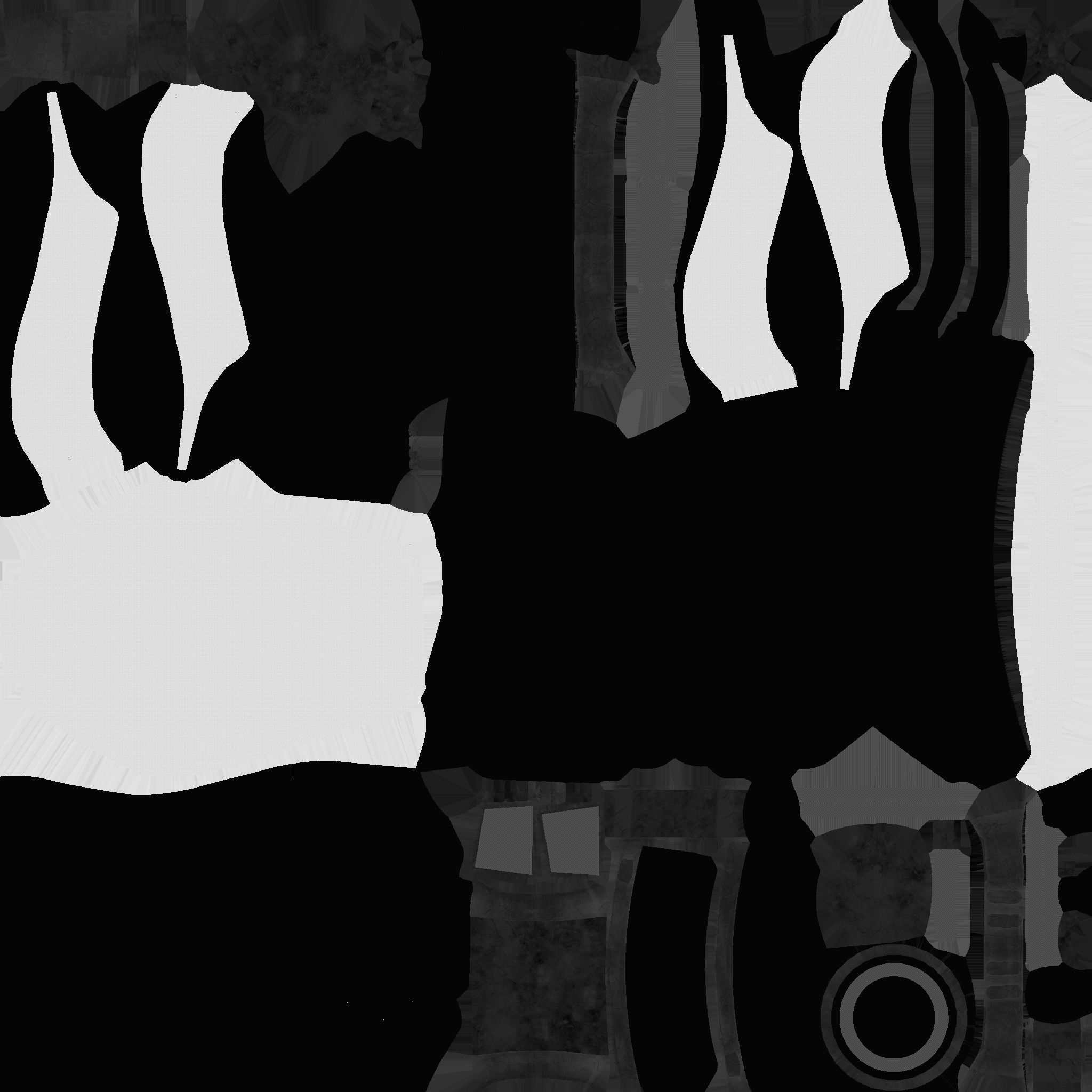 SciFi Backpack B09 White Red - Fashion Character Design Low-poly 3D model_25