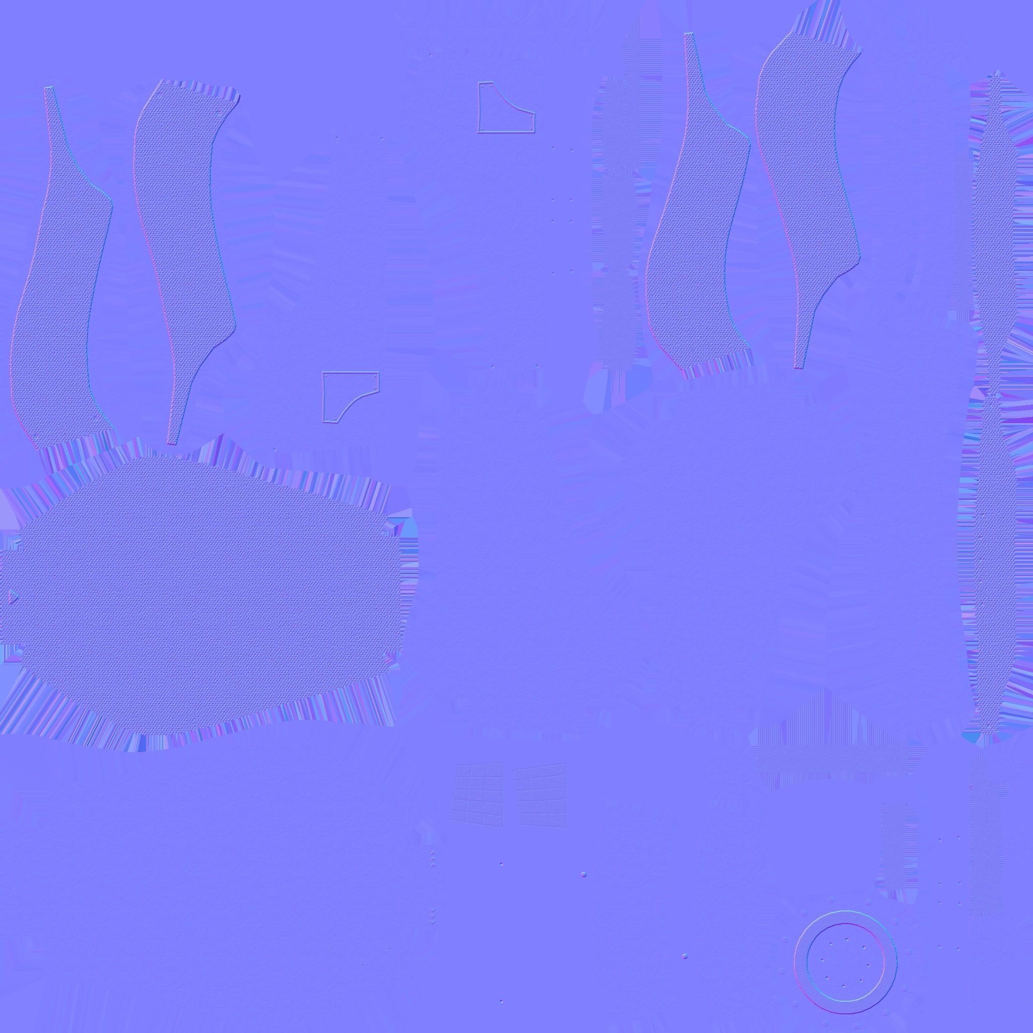 SciFi Backpack B09 White Red - Fashion Character Design Low-poly 3D model_24