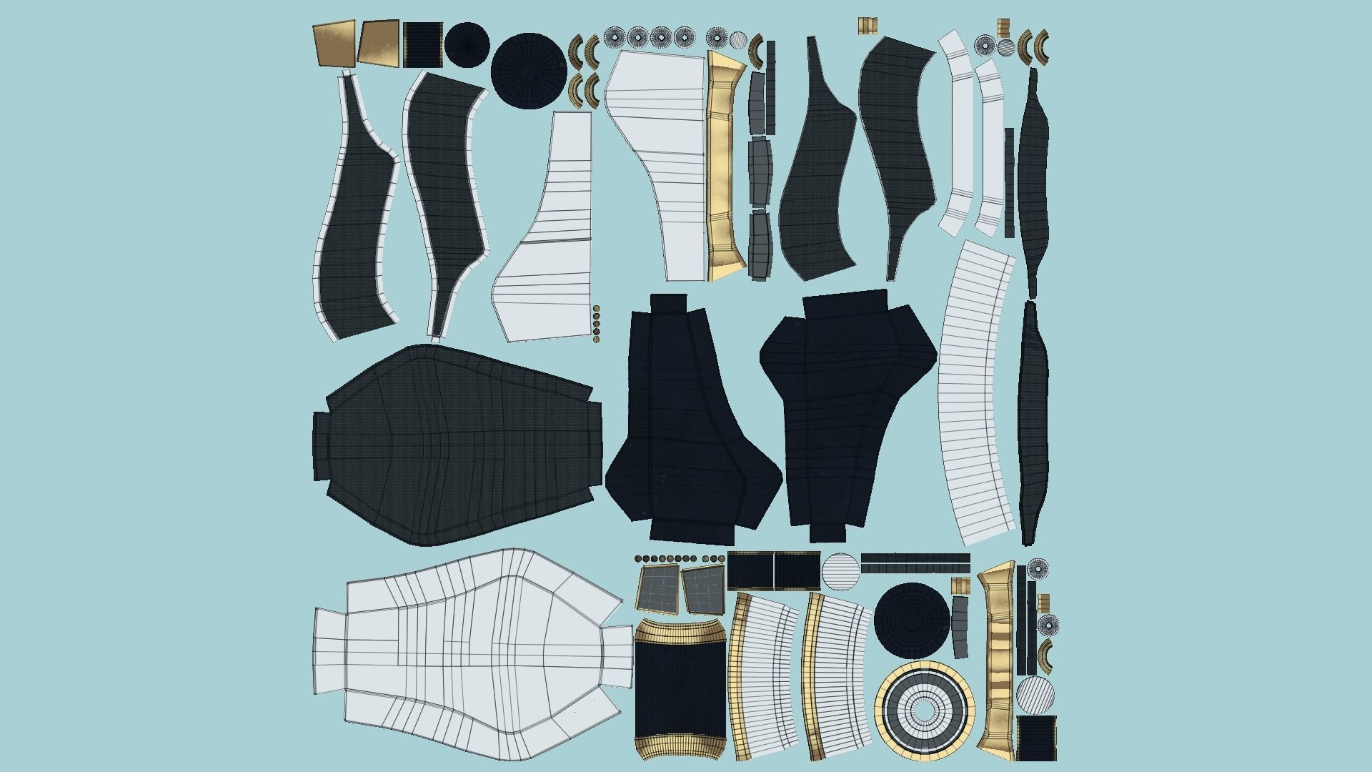 10 SciFi Backpack B Collection - Fashion Character Design _67