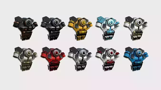 10 SciFi Backpack B Collection - Fashion Character Design 