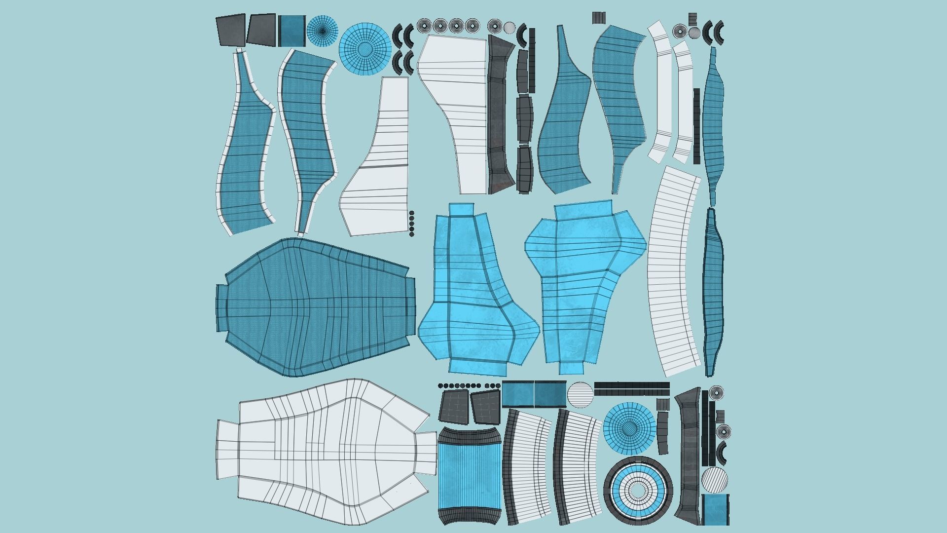 10 SciFi Backpack B Collection - Fashion Character Design _68