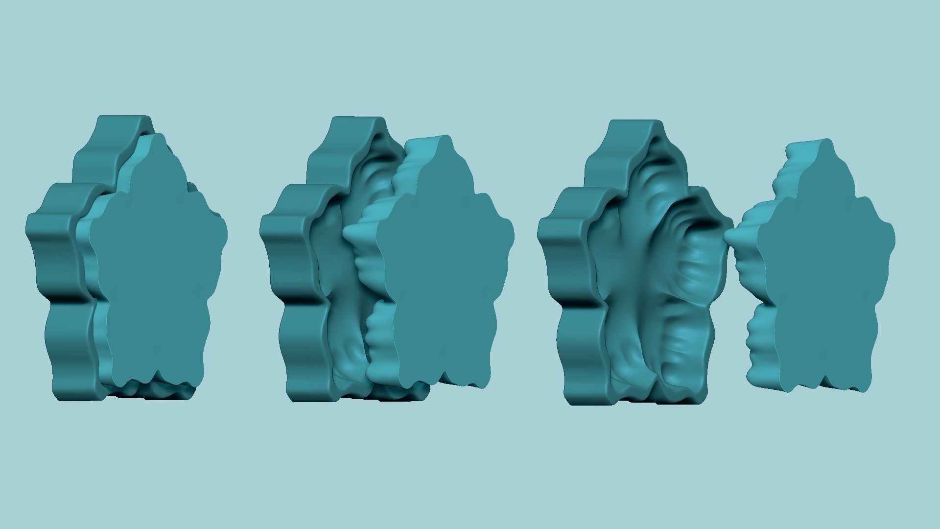 Plain Rose Flower - Molding Arrangement EVA Foam Craft 3D print model_9