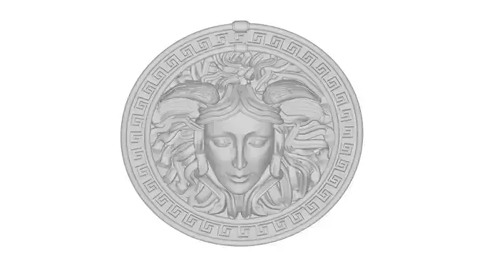 Medusa 3D model with meander 3D print model