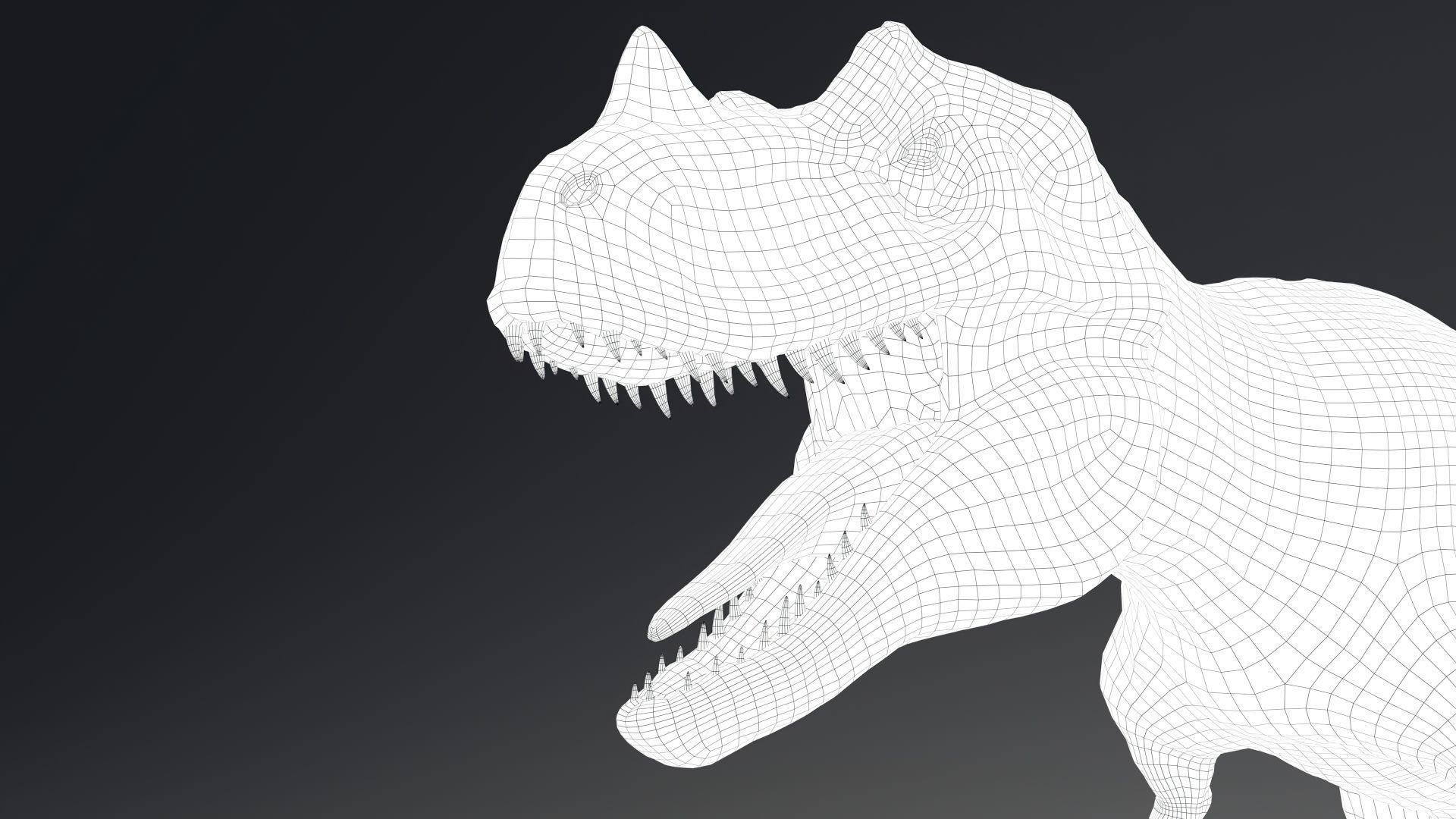 Dinosaur Ceratosaurus Project - Unreal Engine - Unity Low-poly 3D model_21