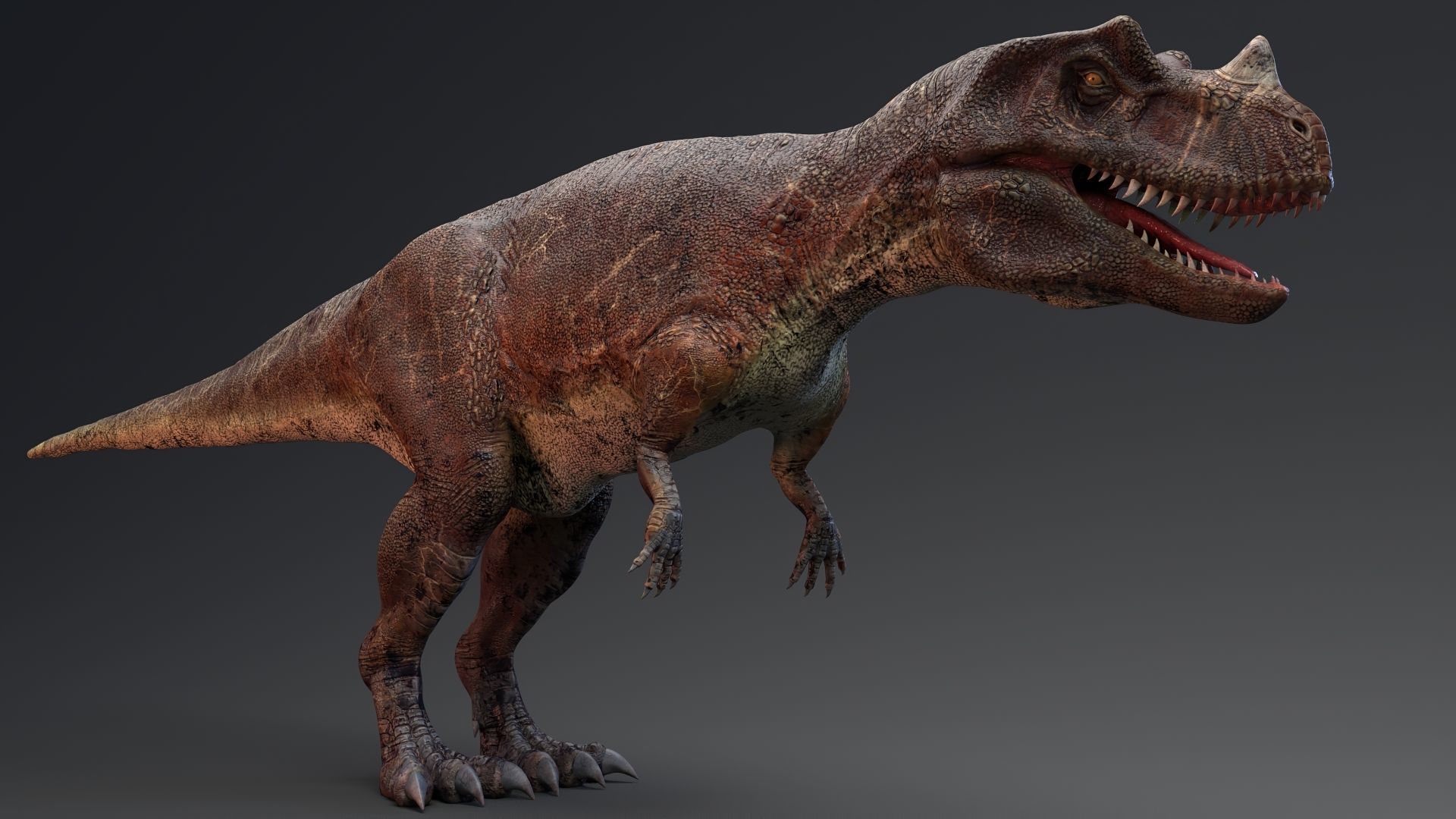 Dinosaur Ceratosaurus Project - Unreal Engine - Unity Low-poly 3D model_7