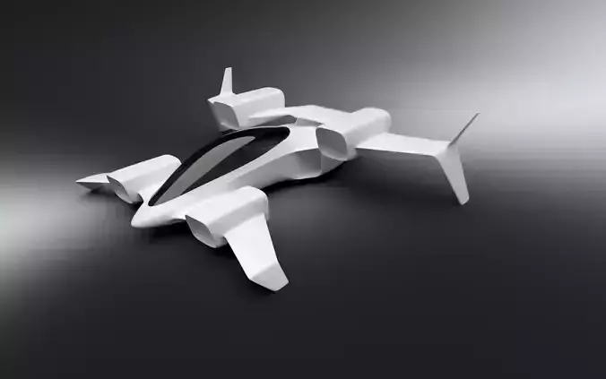 ML eVTOL concept 3D model