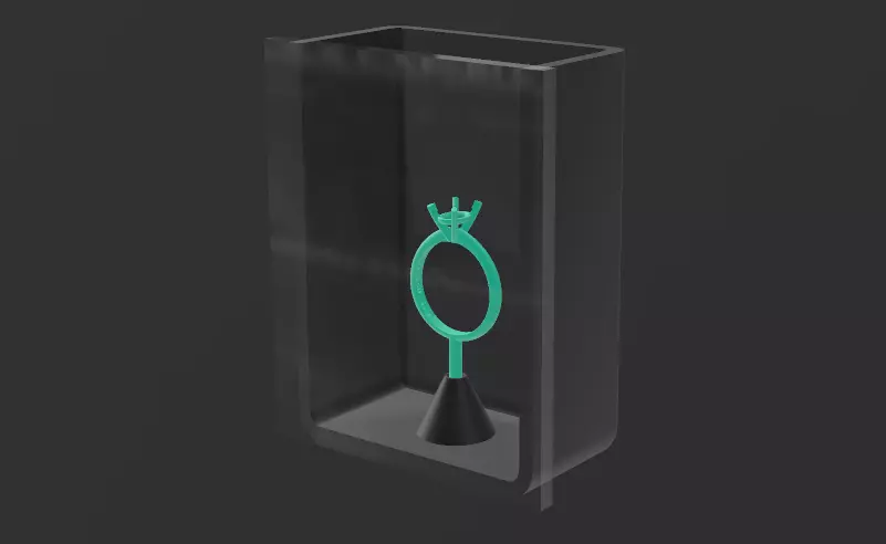 Lost wax casting liquid rubber RTV silicone mold pattern frame 3D print model_0