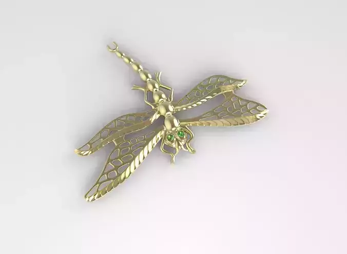 dragonfly brooch pendant