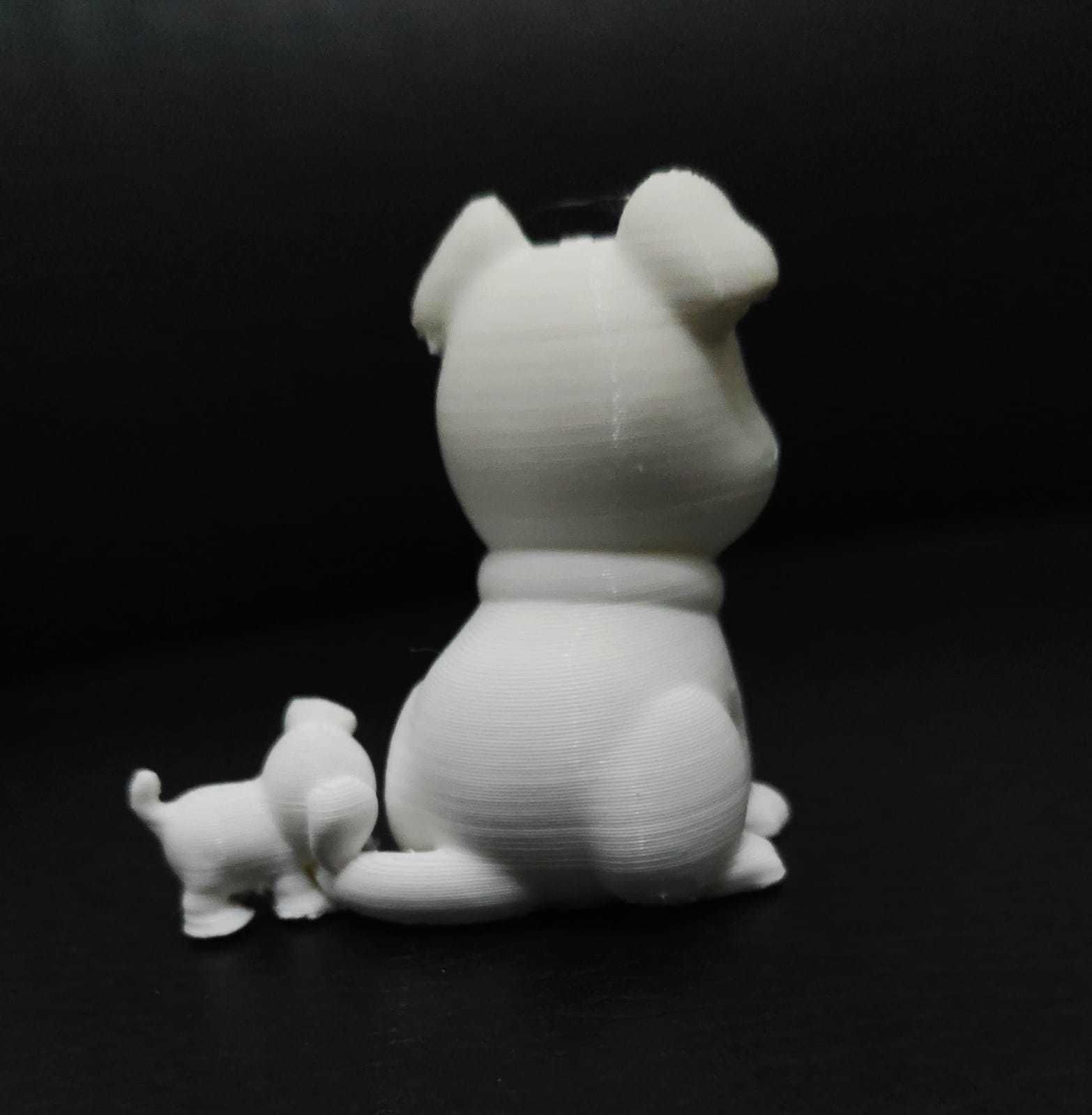 Dog Biting Tail 3D print model_14