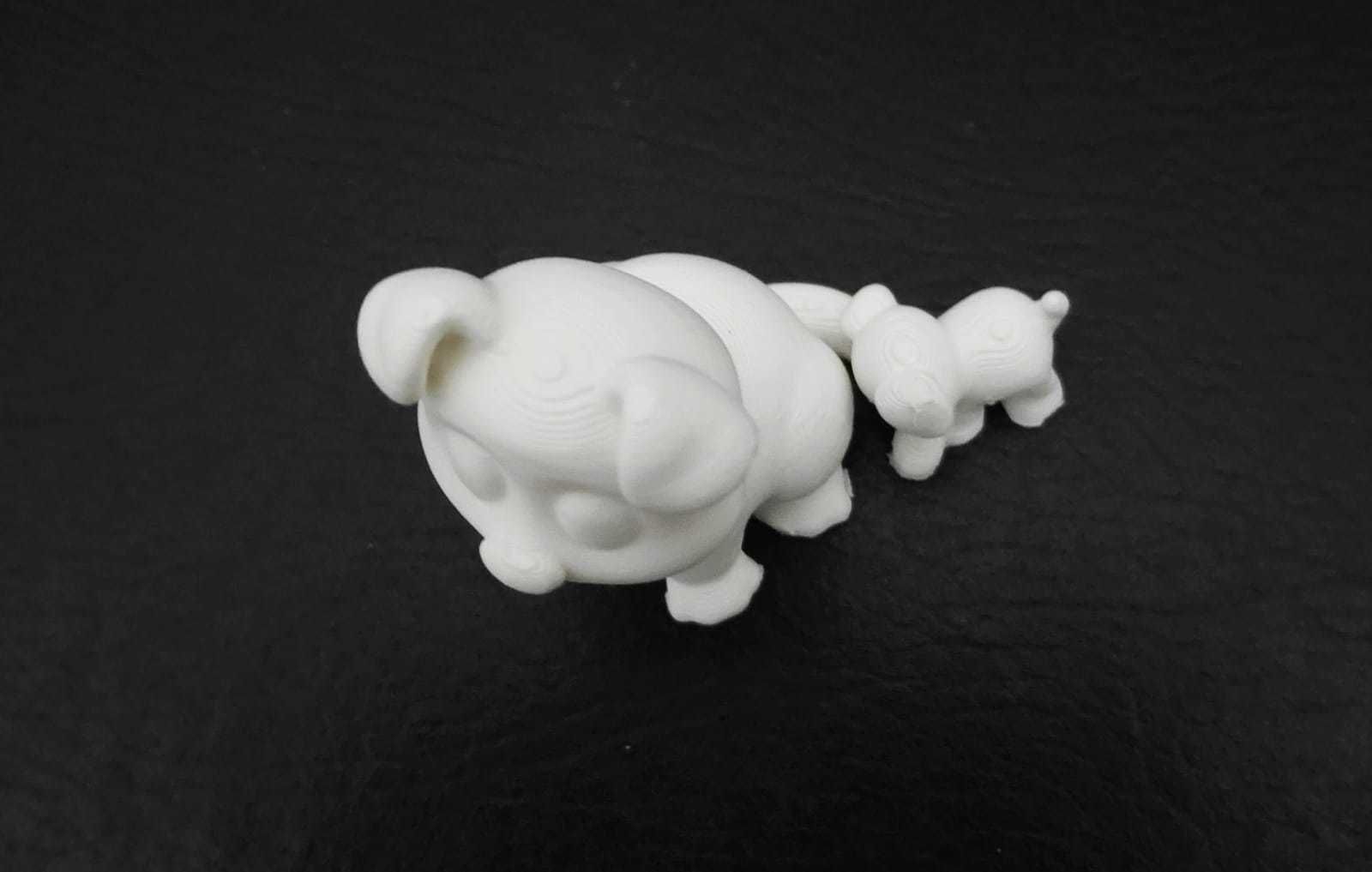 Dog Biting Tail 3D print model_15
