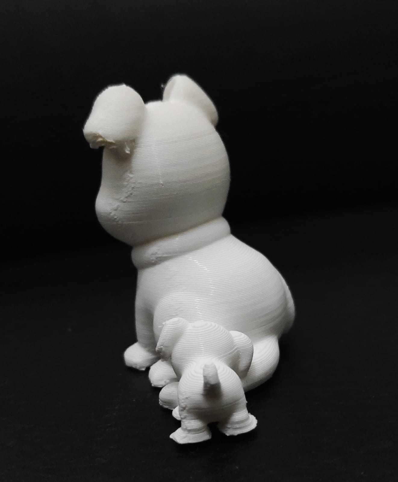 Dog Biting Tail 3D print model_10