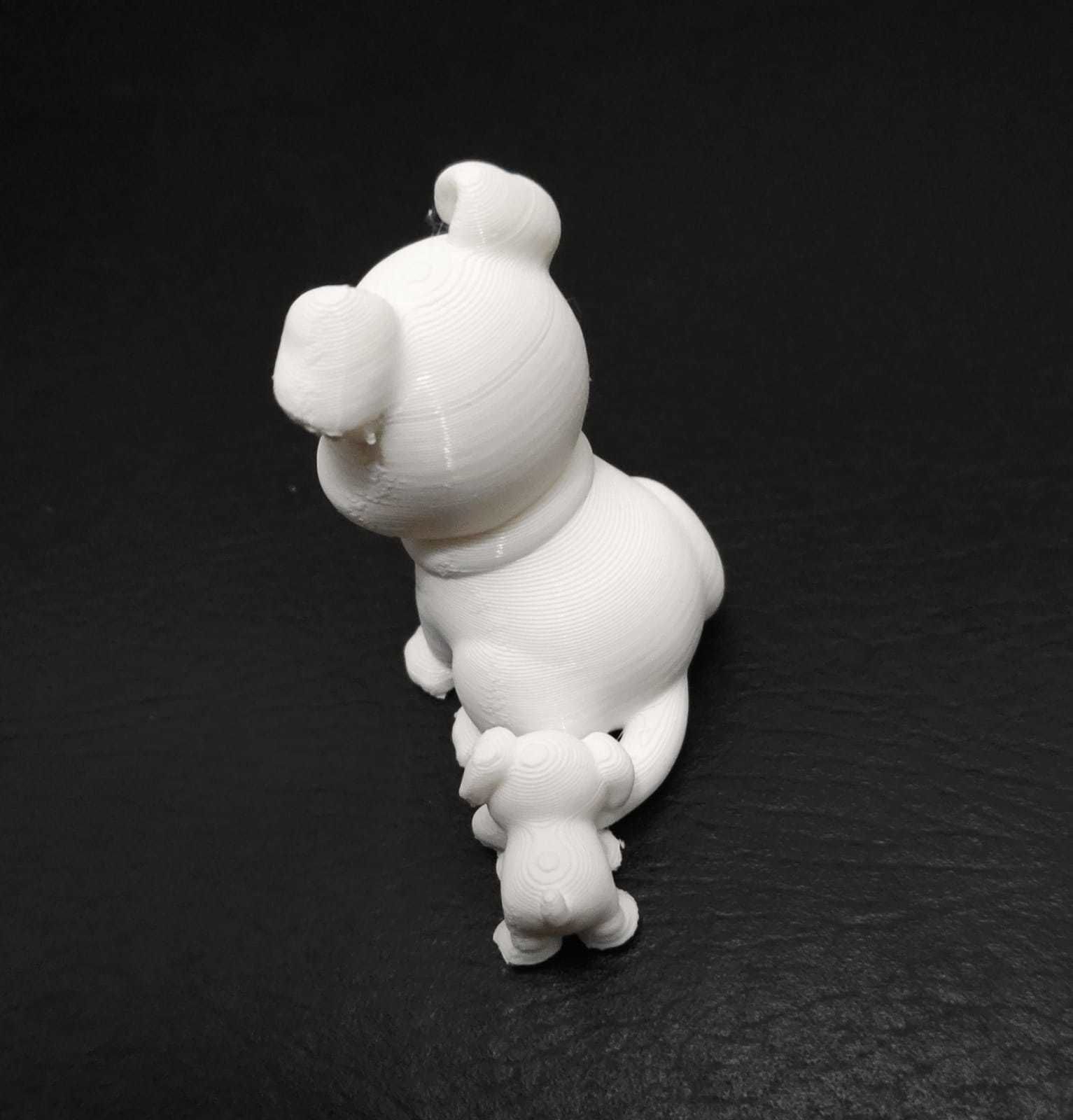 Dog Biting Tail 3D print model_8