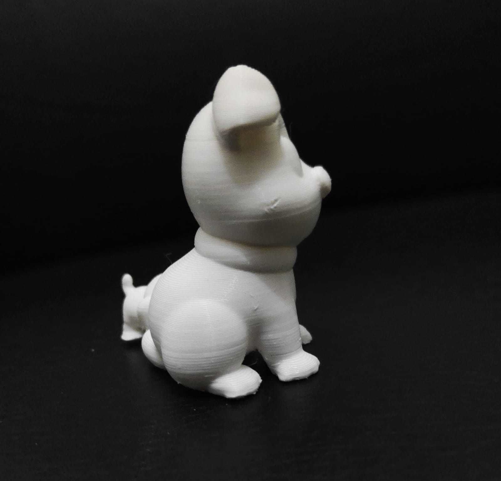Dog Biting Tail 3D print model_11