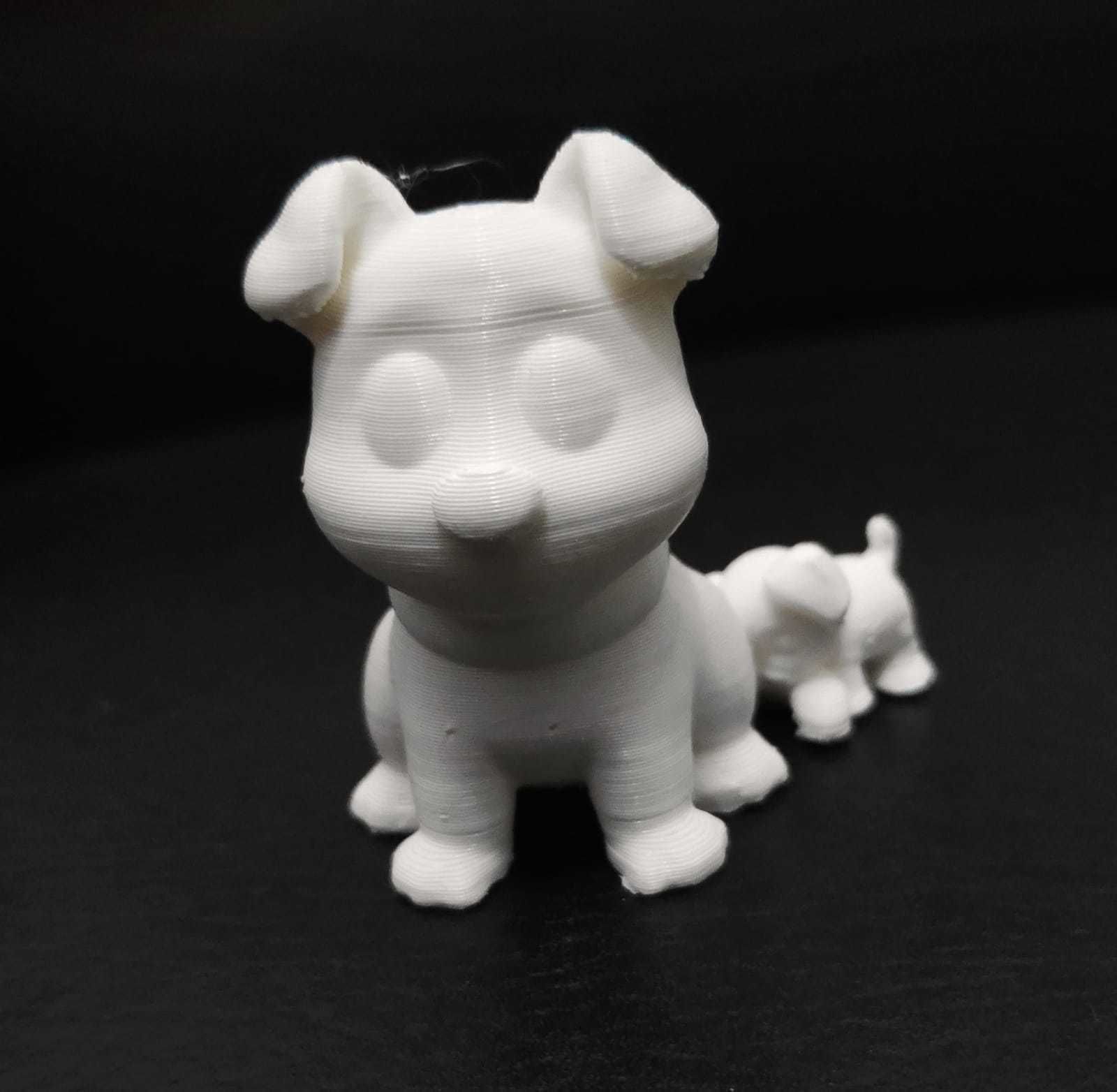 Dog Biting Tail 3D print model_4