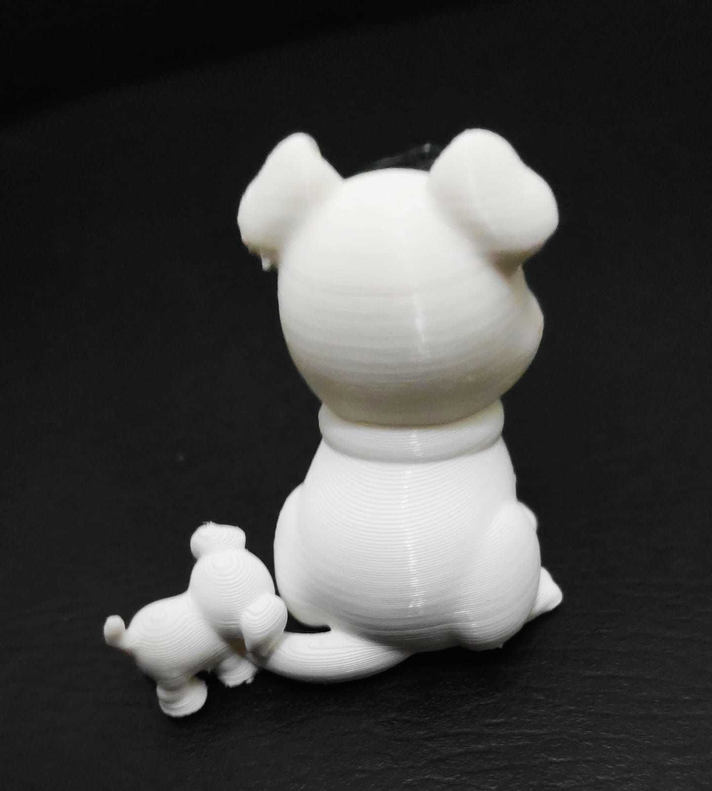 Dog Biting Tail 3D print model_9