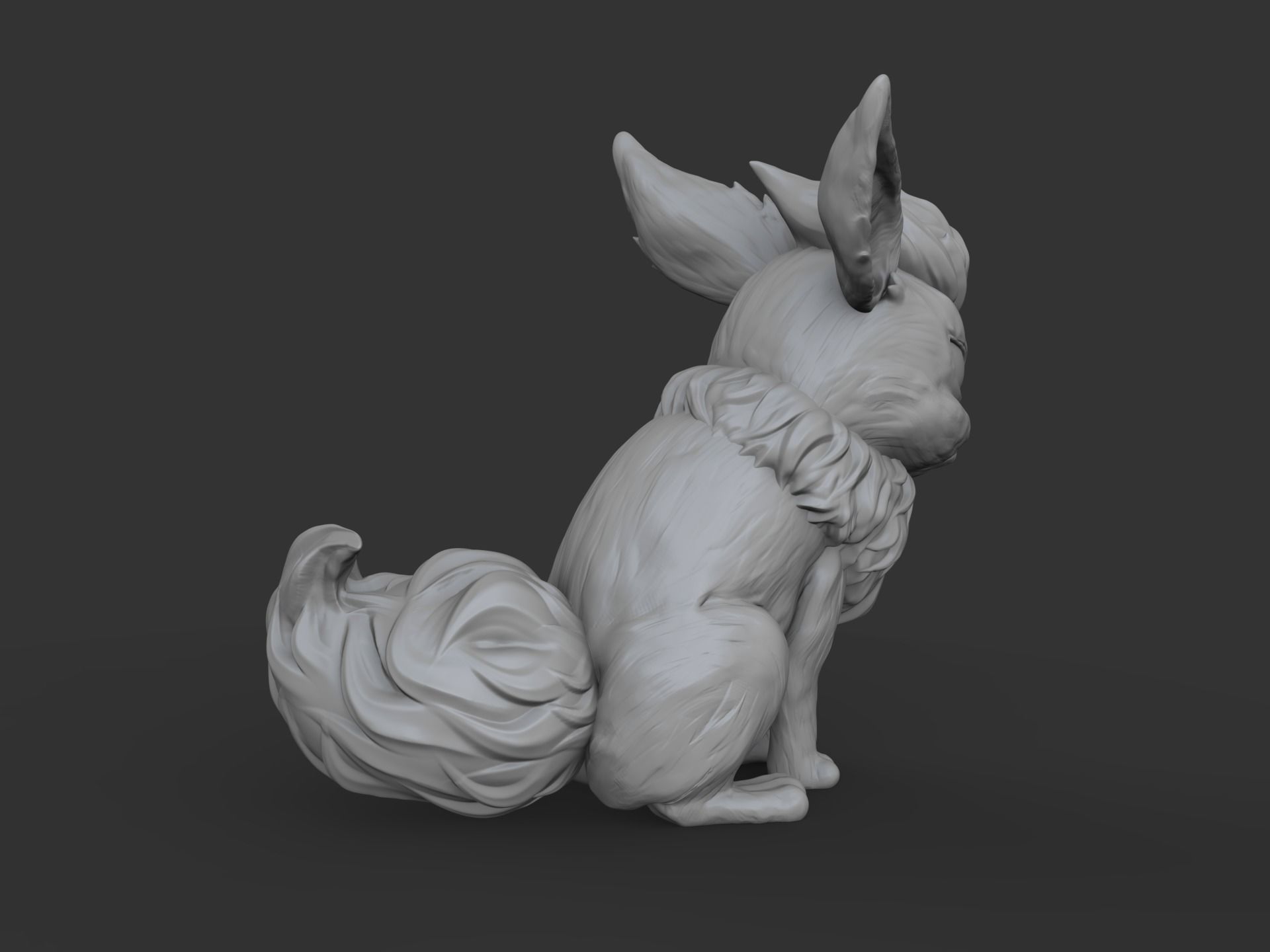 Pokemon flareon concept sculpt for printing 3D print model_9
