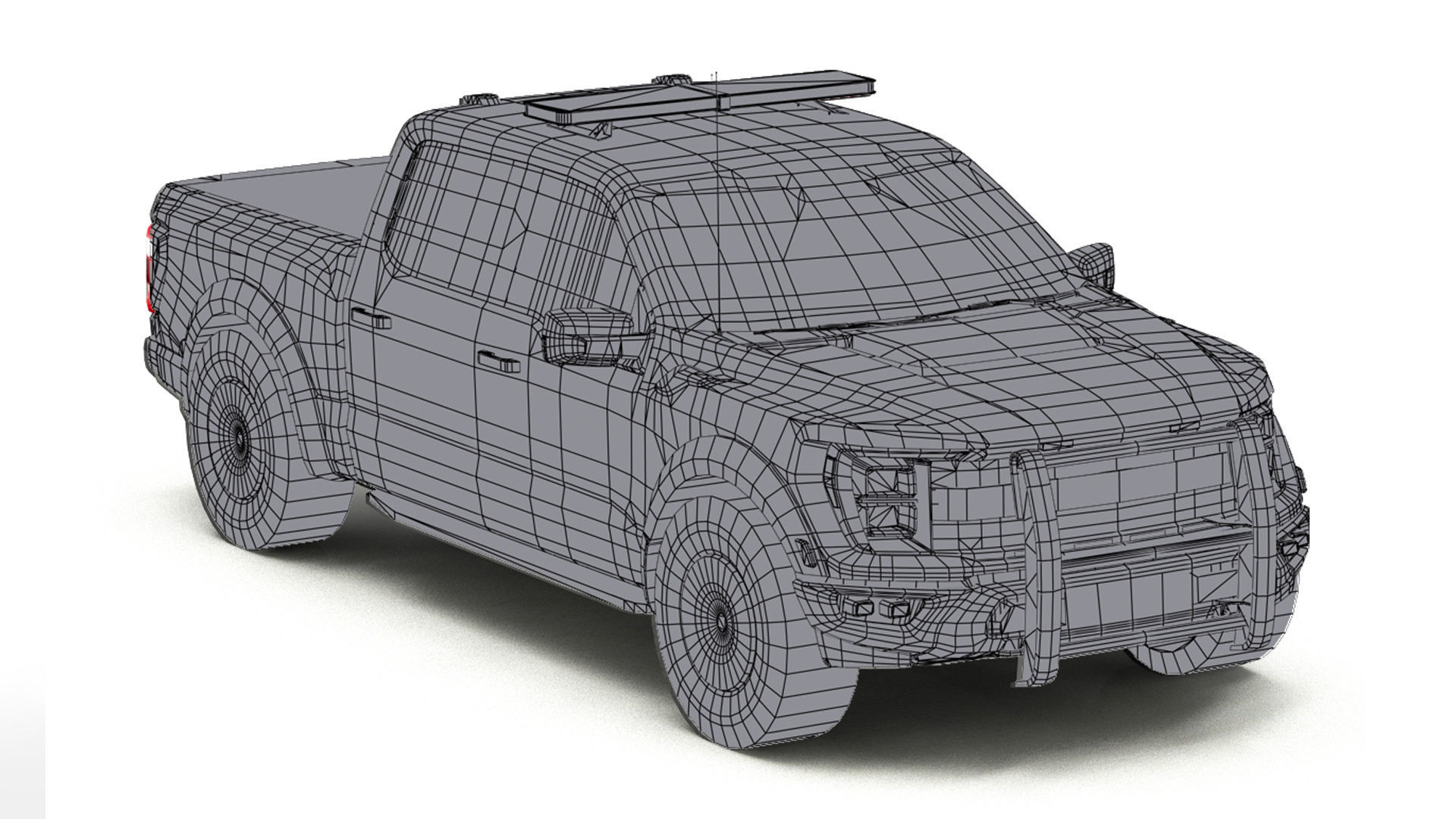 Police Cars Pack Low-poly 3D model_39