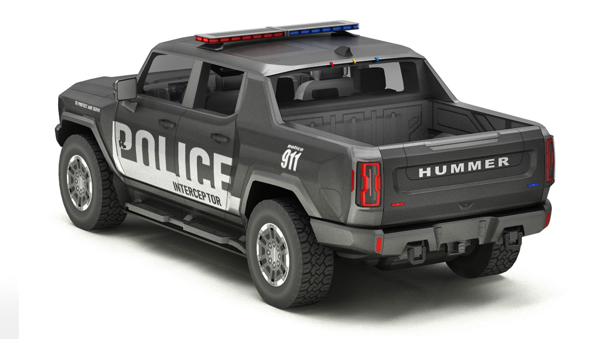 Police Cars Pack Low-poly 3D model_41