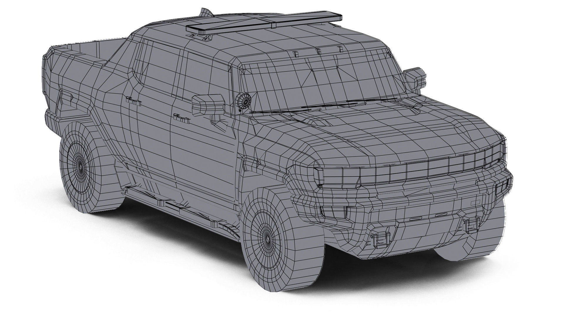 Police Cars Pack Low-poly 3D model_42