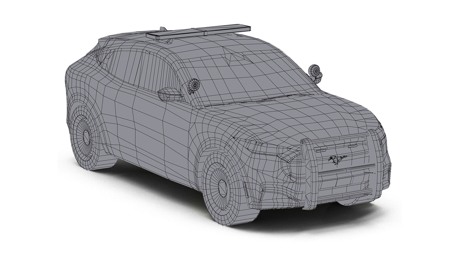 Police Cars Pack Low-poly 3D model_12