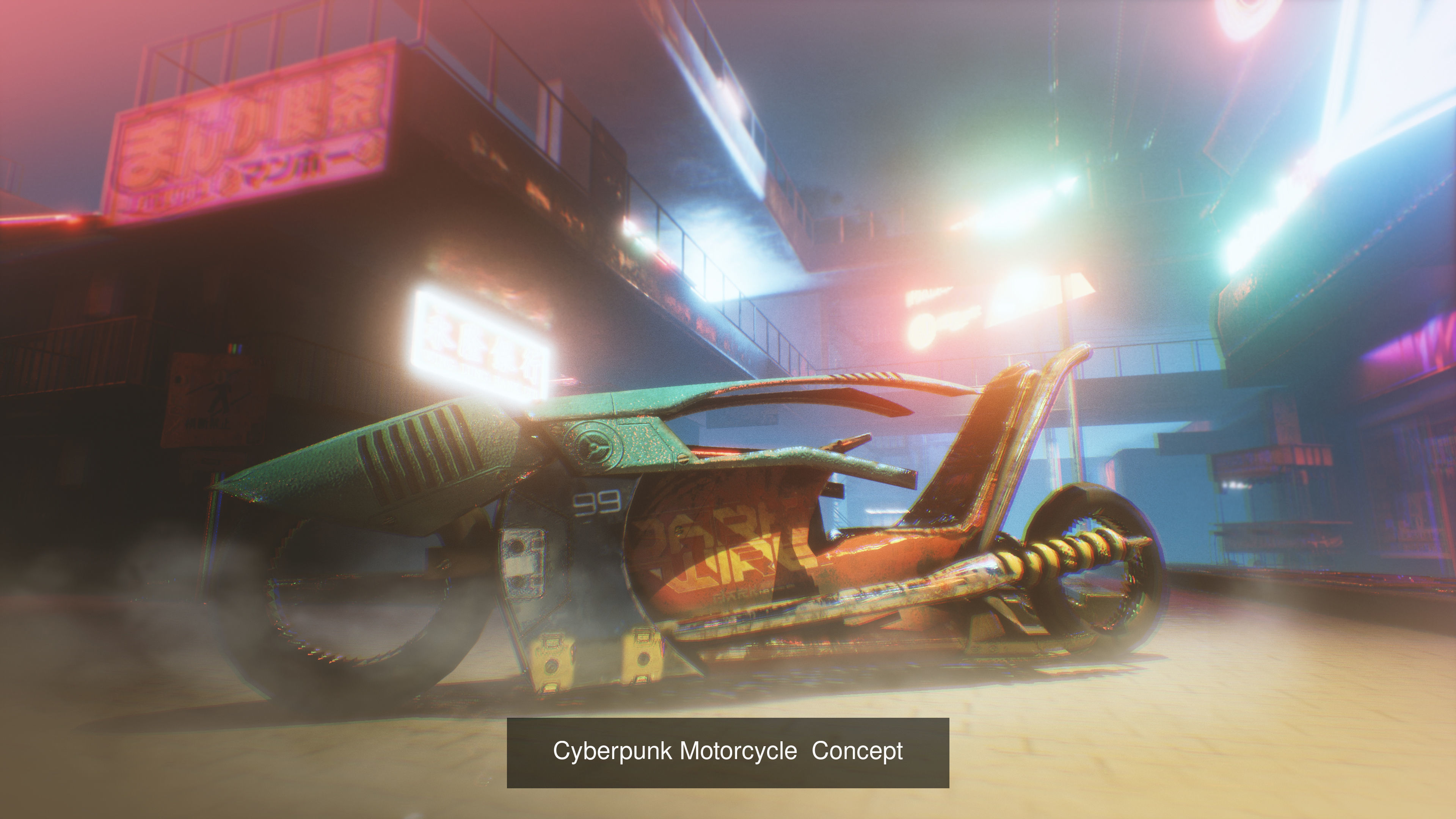 Cyperpunk Vehicle Set 2 3D Model Collection_12