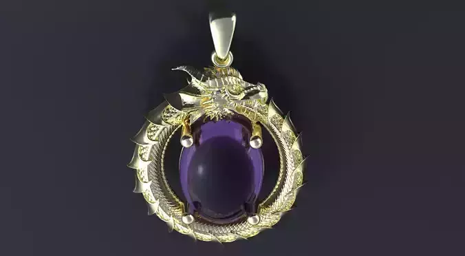 Dragon  Ouroboros  3D print model or CNC  model