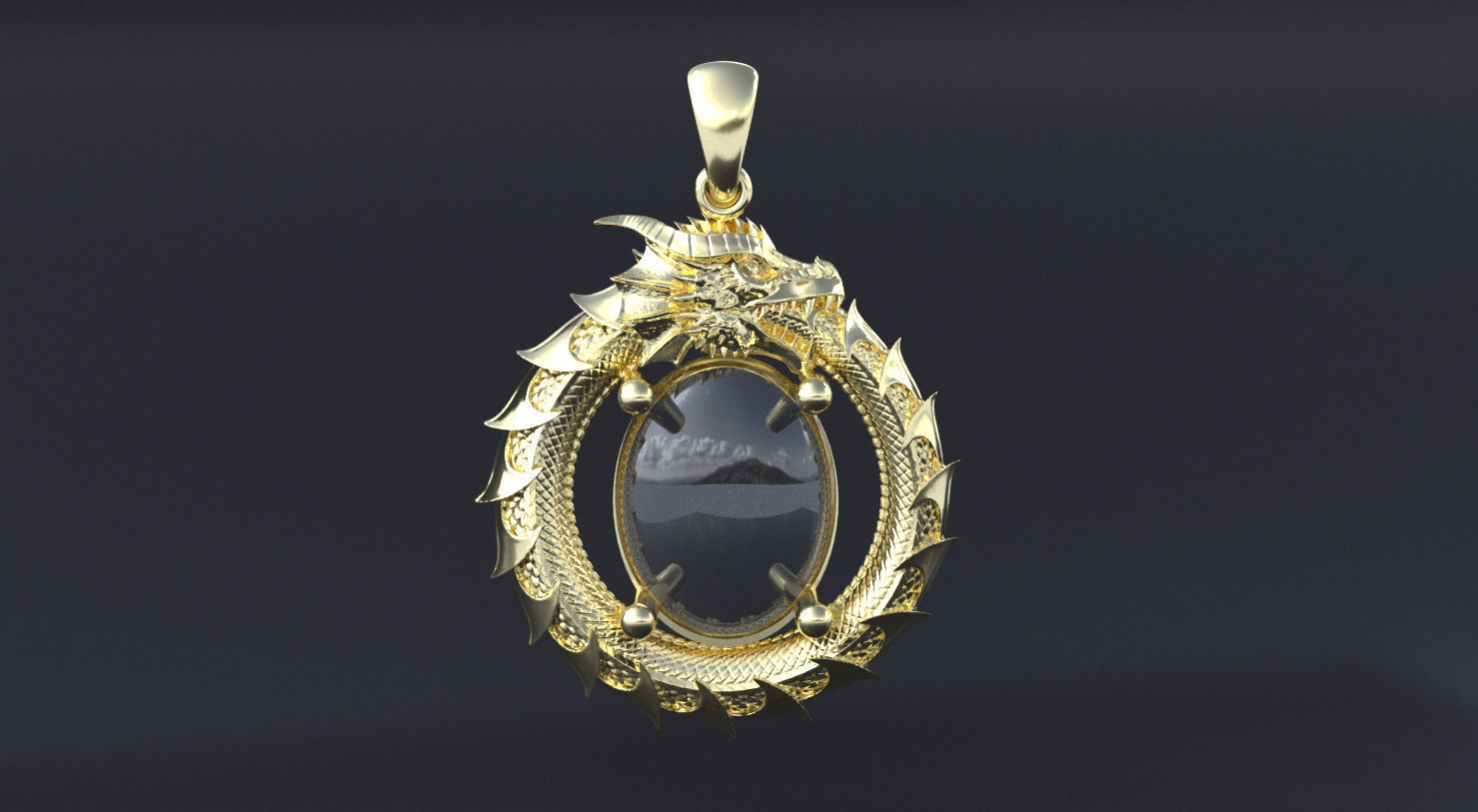 Dragon Ouroboros 3D print model or CNC model 3D print model_4