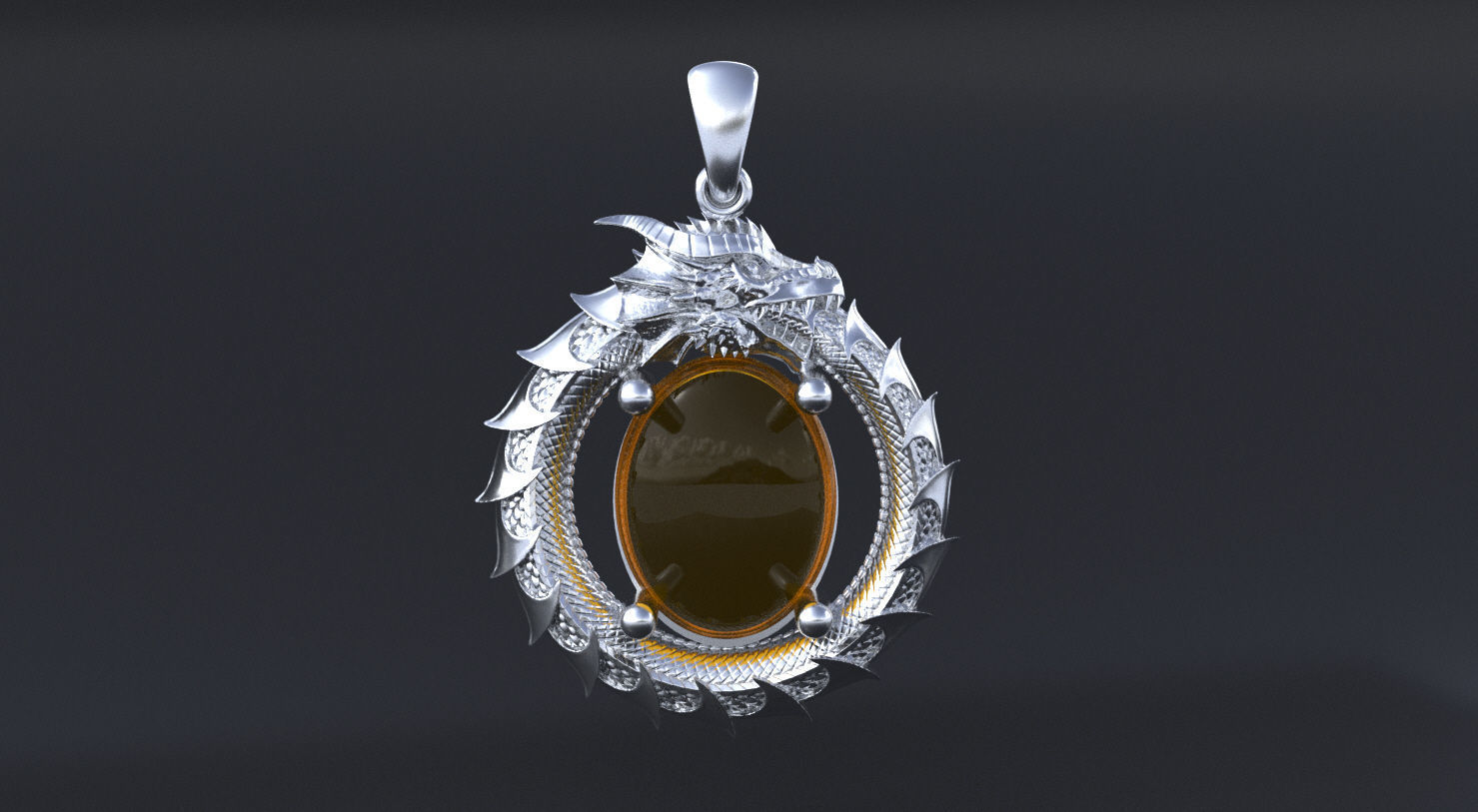 Dragon Ouroboros 3D print model or CNC model 3D print model_6