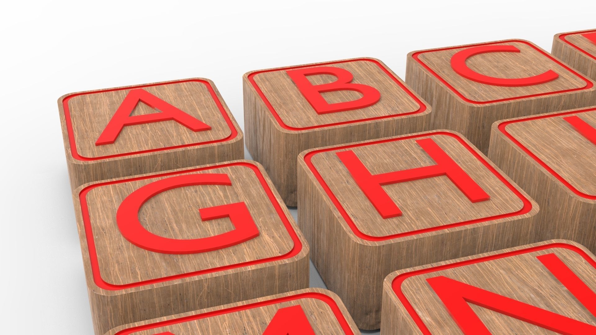 LETTER BOX Low-poly 3D model_42