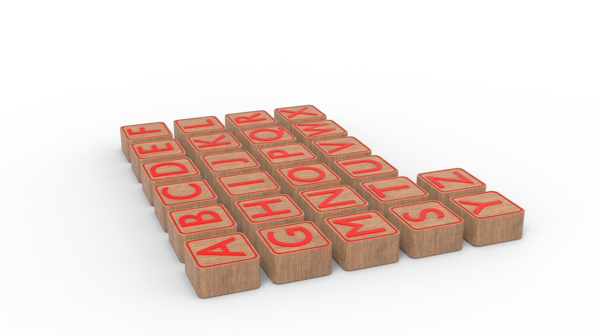 LETTER BOX Low-poly 3D model_7