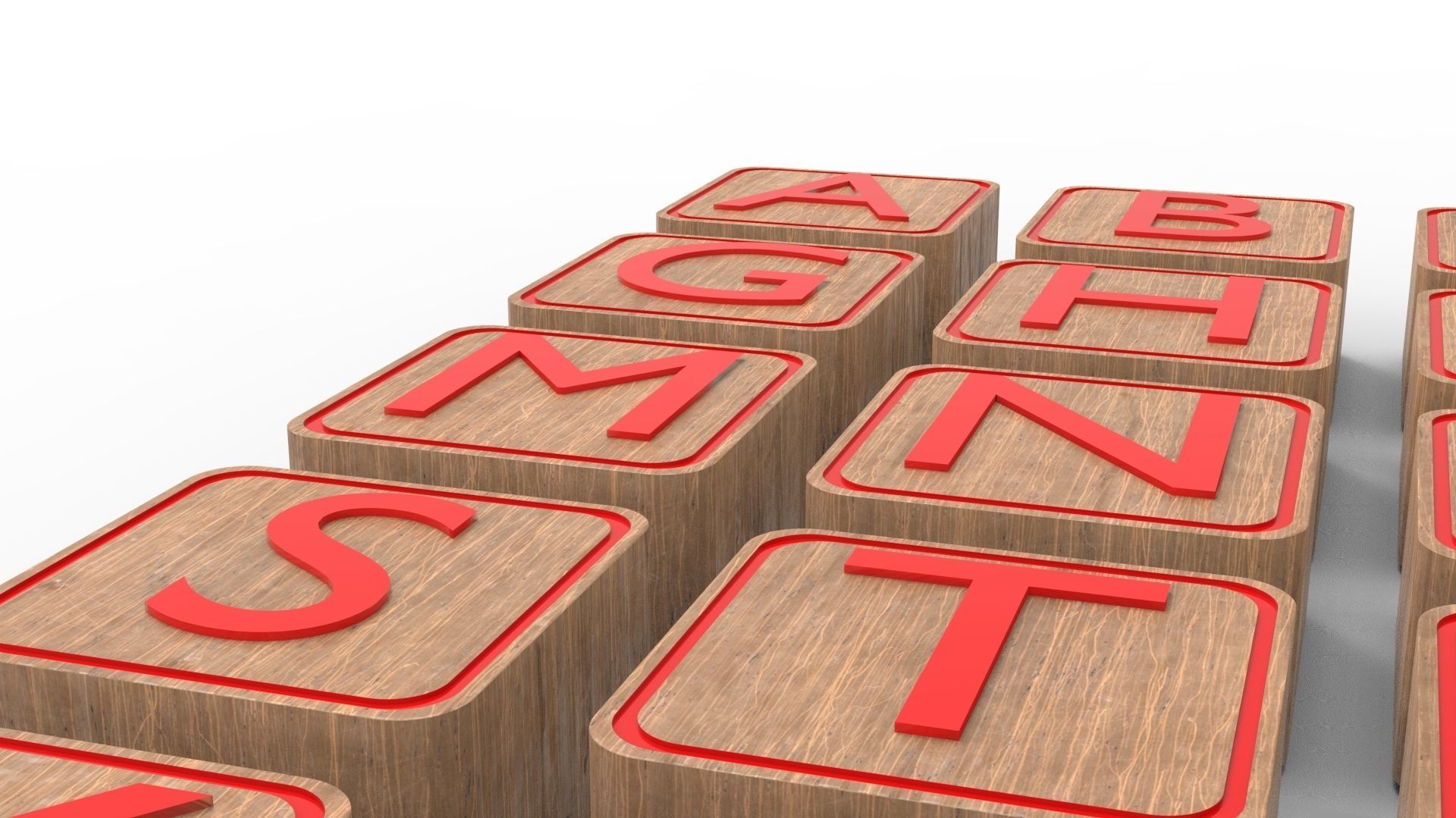 LETTER BOX Low-poly 3D model_18