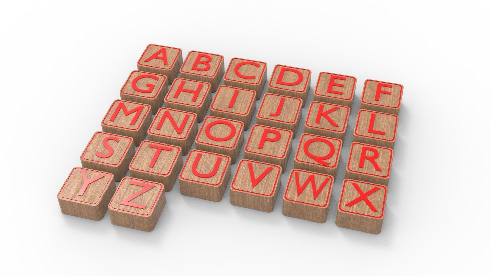 LETTER BOX Low-poly 3D model_21