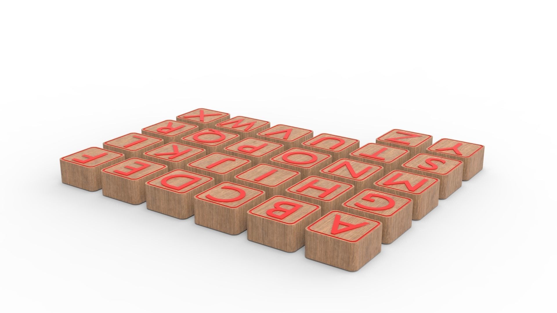 LETTER BOX Low-poly 3D model_45