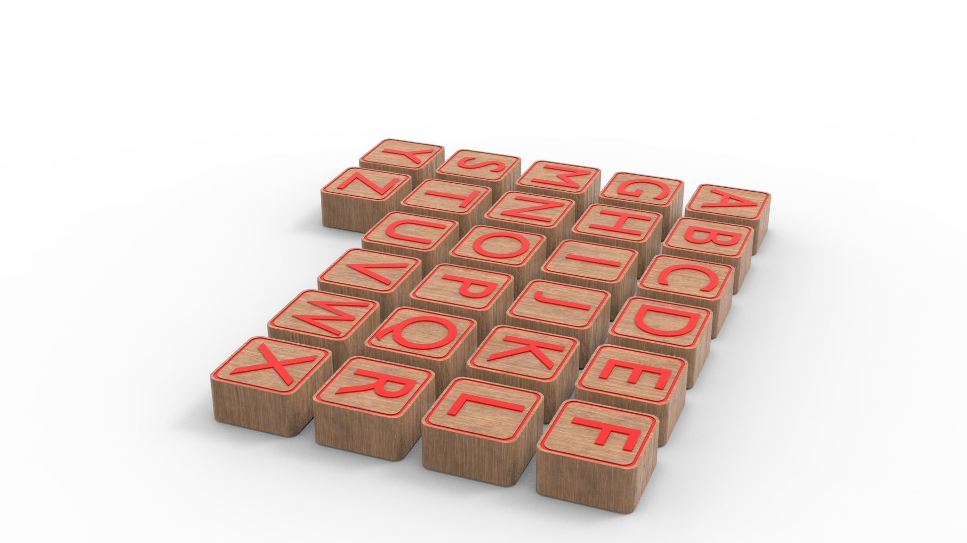 LETTER BOX Low-poly 3D model_10