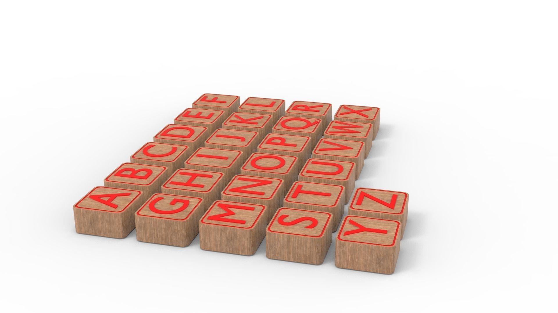 LETTER BOX Low-poly 3D model_8